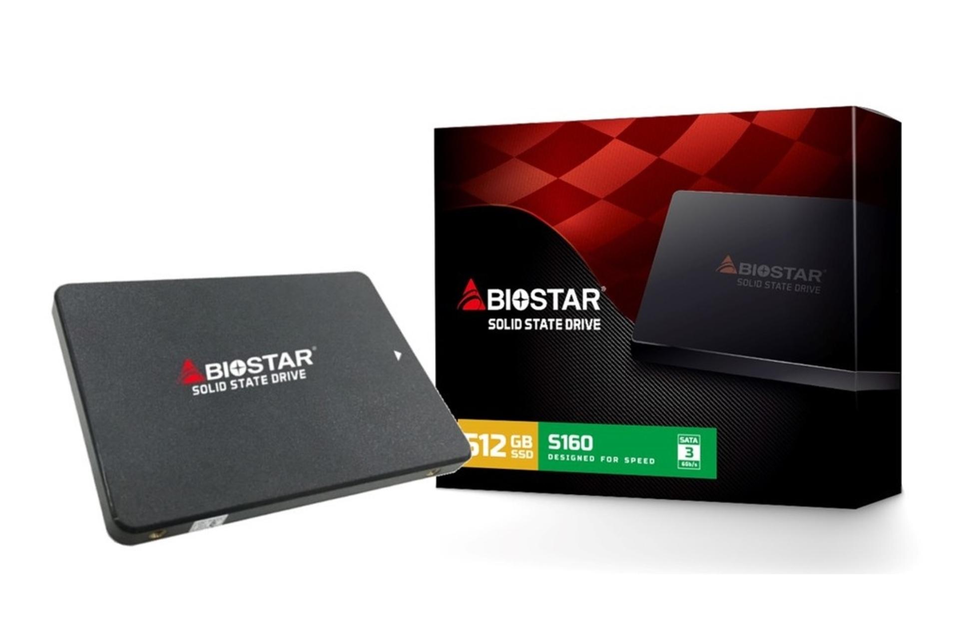 جعبه SSD بایوستار Biostar S160 SATA 2.5 Inch 512GB ظرفیت 512 گیگابایت