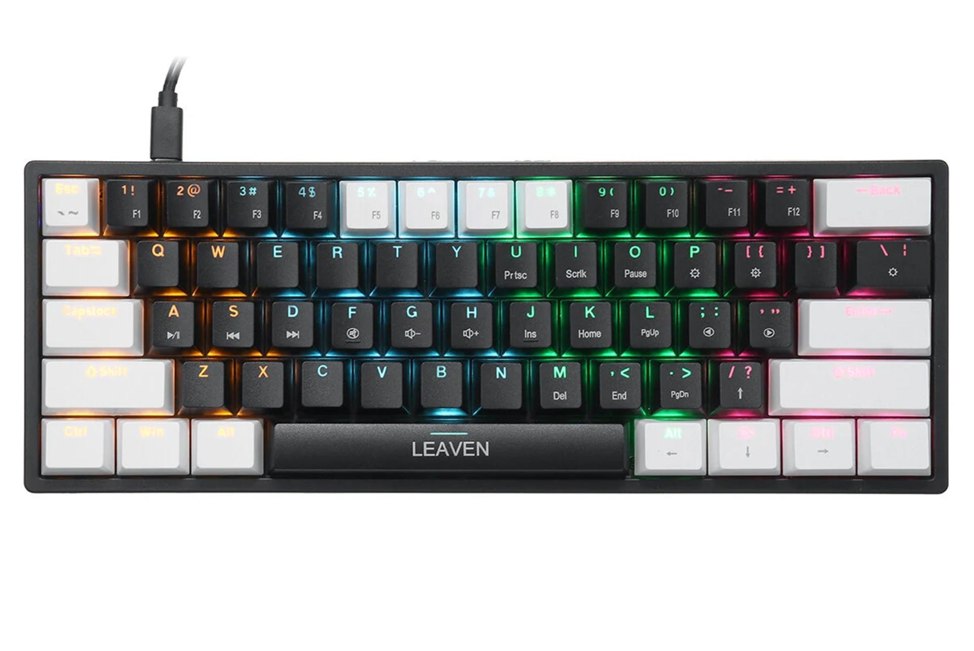 کیبورد لیون LEAVEN K620 نمای بالا