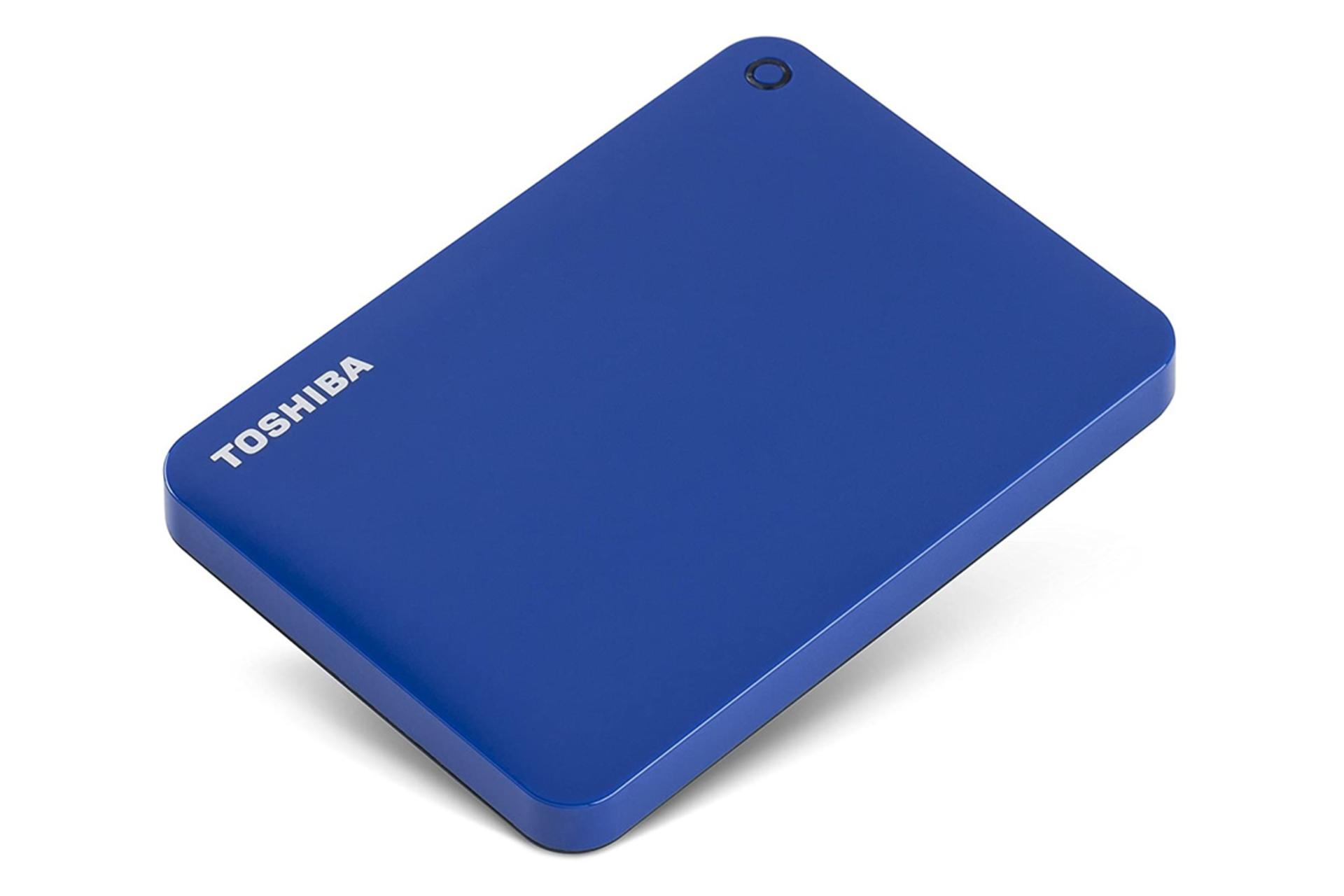 نمای جلو هارد دیسک توشیبا Canvio Advance ظرفیت 4 ترابایت رنگ آبی