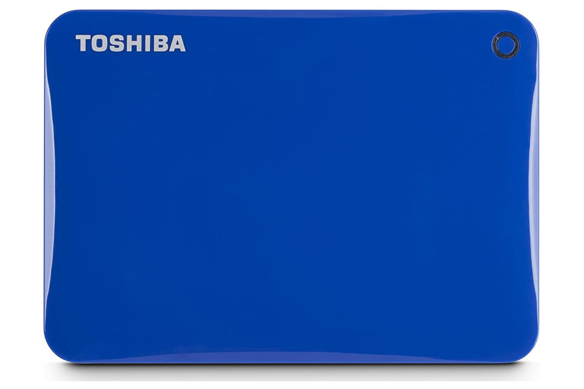 نمای جلو هارد دیسک توشیبا Canvio Advance ظرفیت 4 ترابایت رنگ آبی