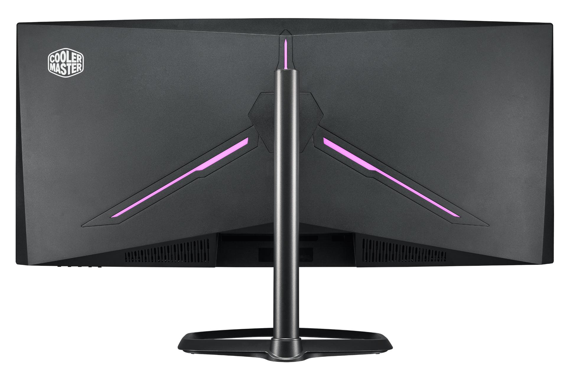 نمای پشت مانیتور کولر مستر 34 اینچ GM34-CW رنگ مشکی