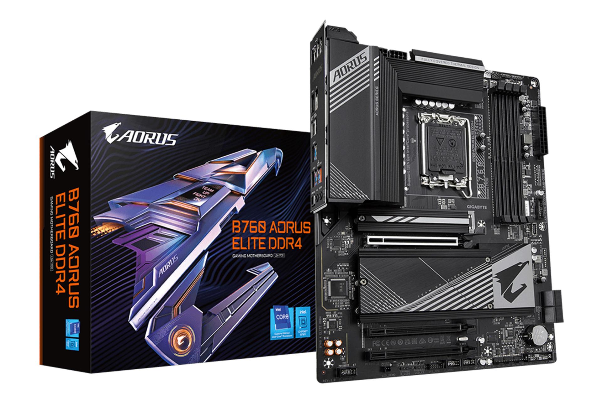 جعبه مادربرد گیگابایت GIGABYTE B760 AORUS ELITE DDR4 (rev. 1.0)