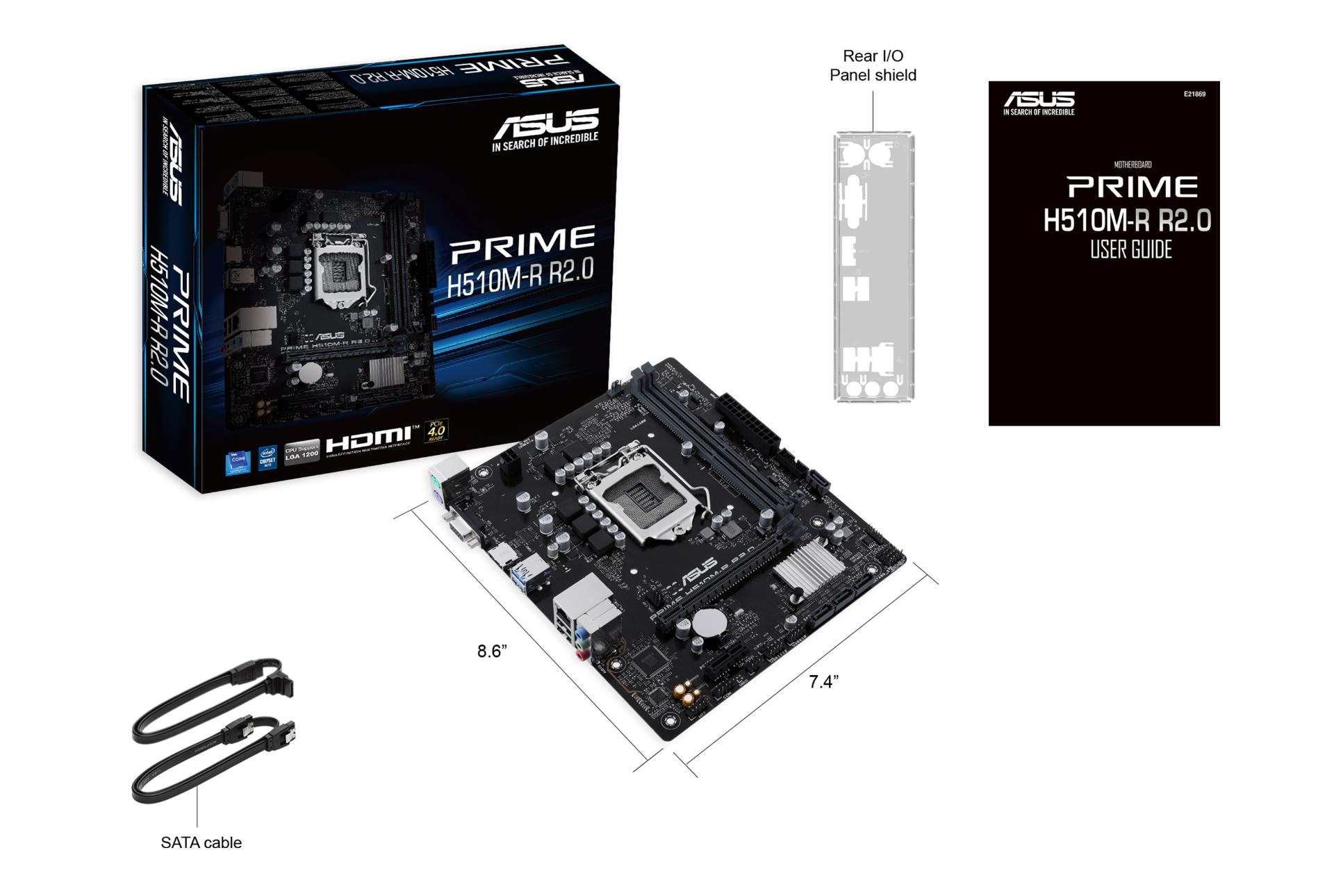 اقلام همراه مادربرد ایسوس ASUS PRIME H510M-R R2.0