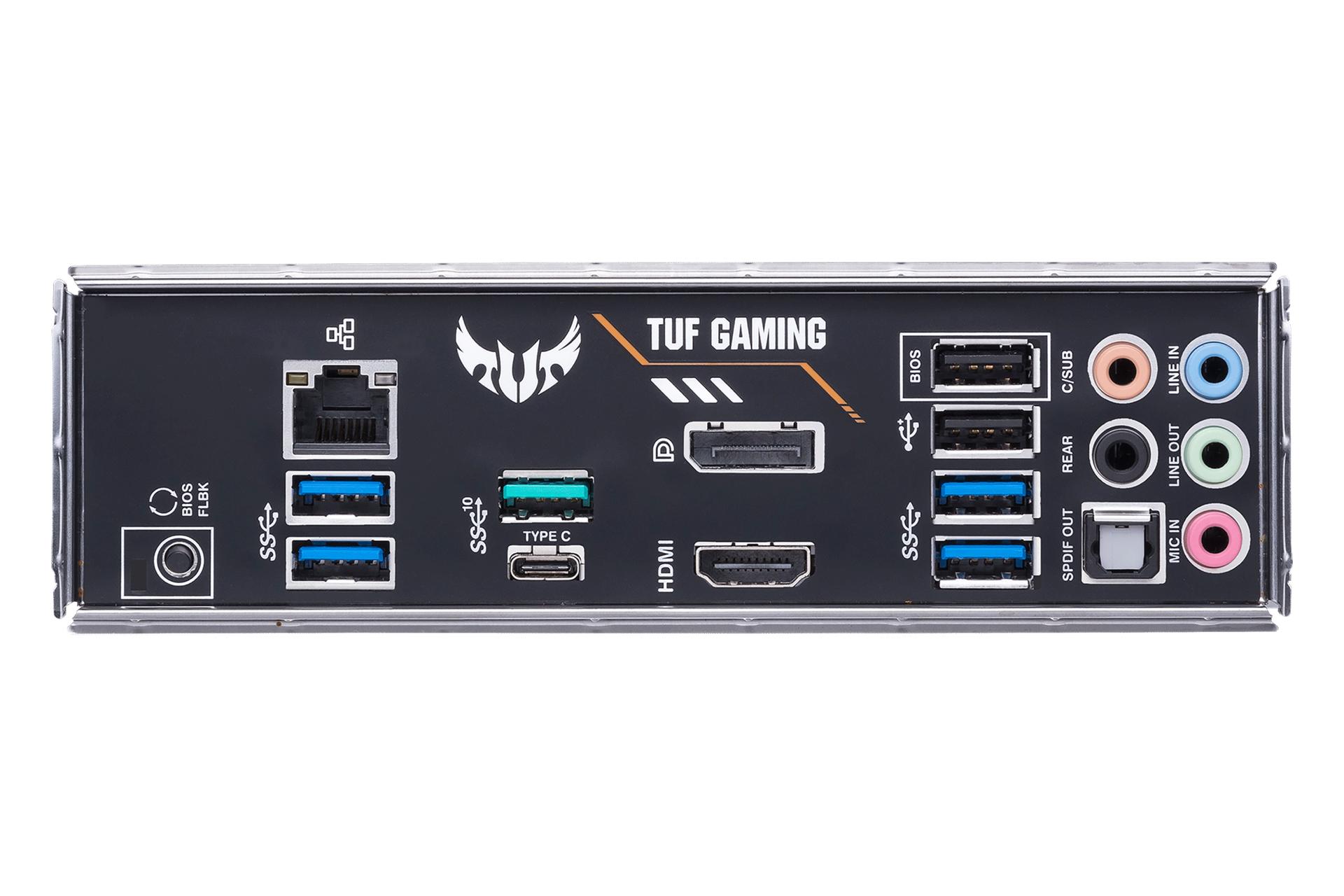 درگاه‌های مادربرد ایسوس ASUS TUF GAMING B450-PLUS II