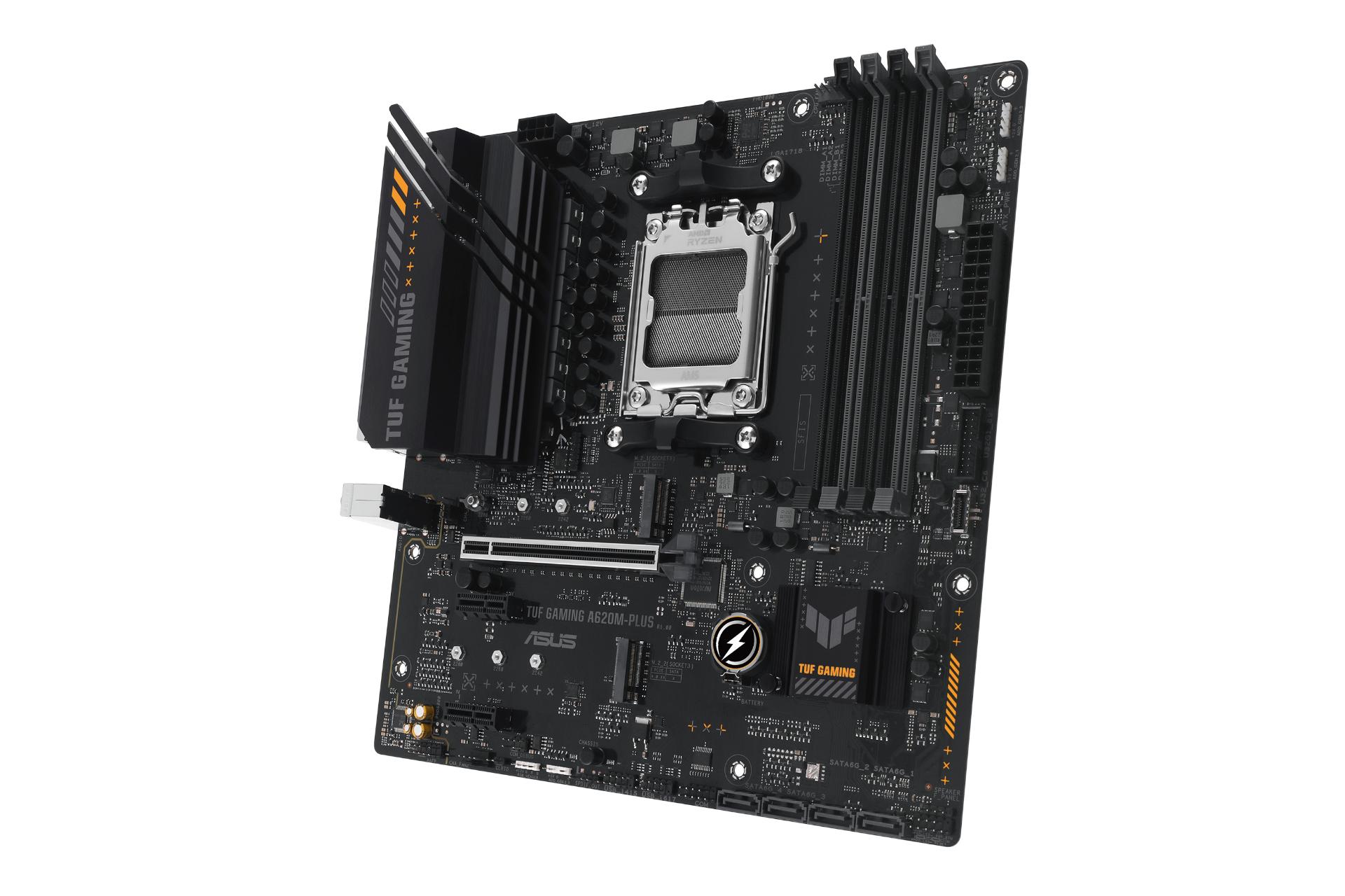 نمای کناری مادربرد ایسوس ASUS TUF GAMING A620M-PLUS