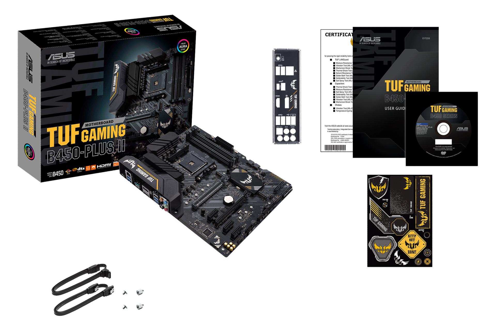 اقلام همراه مادربرد ایسوس ASUS TUF GAMING B450-PLUS II