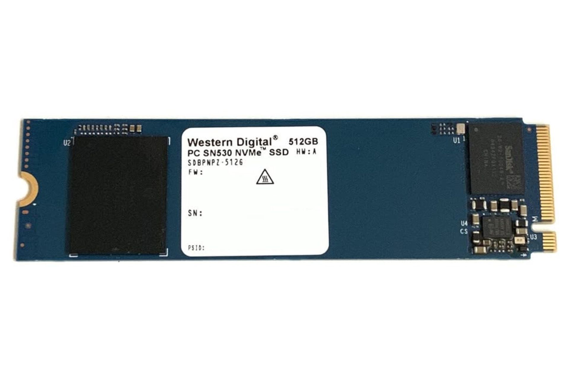 SSD وسترن دیجیتال PC SN530 SDBPNPZ-512G NVMe M.2 ظرفیت 512 گیگابایت