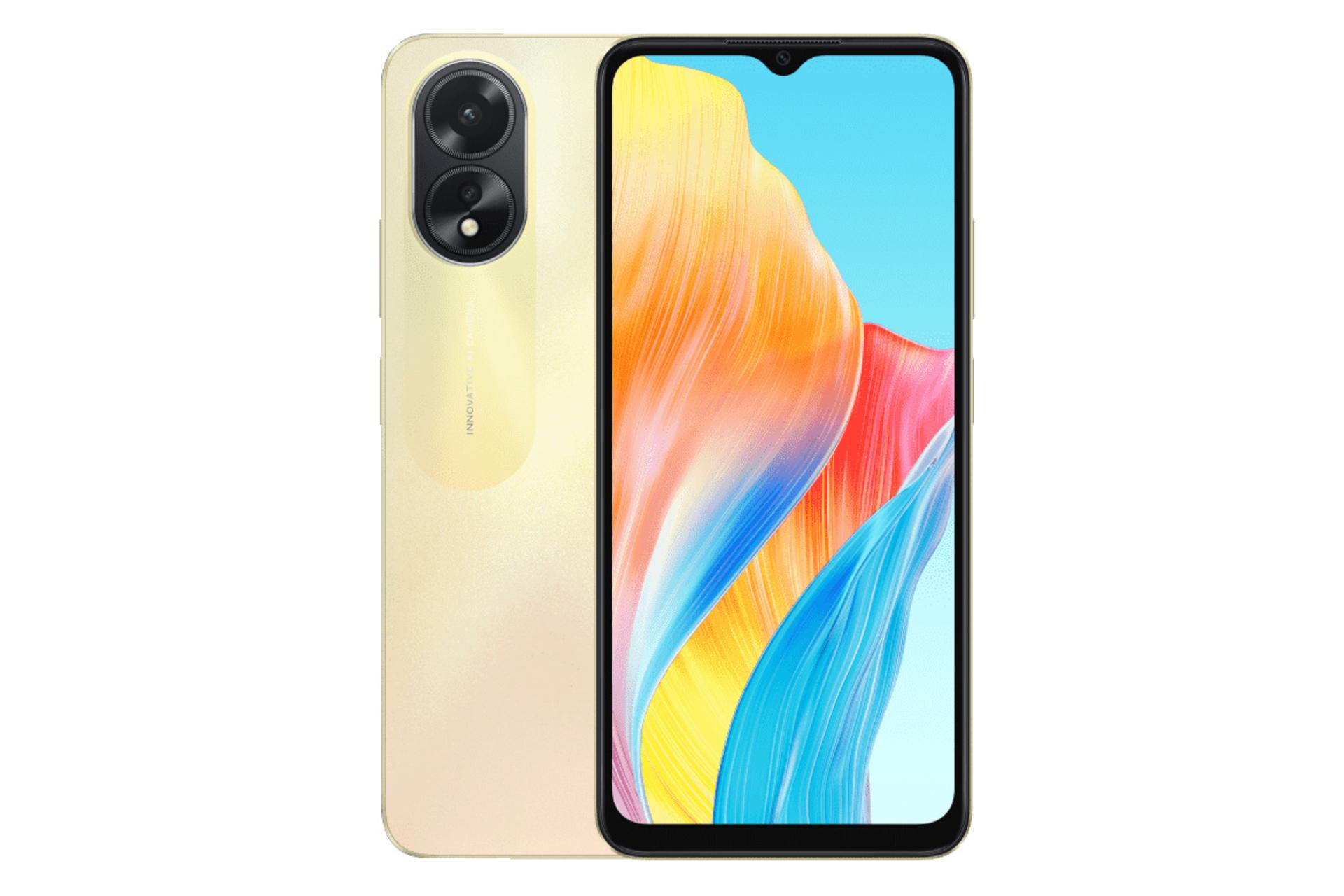 گوشی موبایل اوپو Oppo A38 طلایی