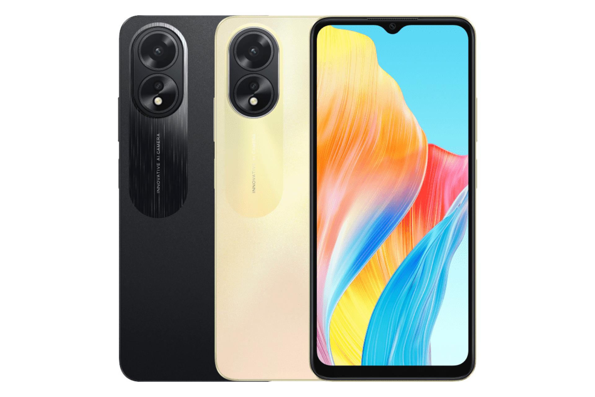 رنگ های مختلف گوشی موبایل اوپو Oppo A38