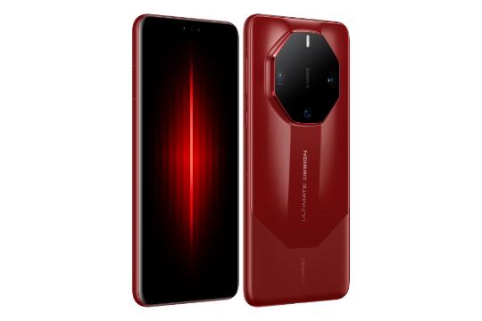 نمای چپ گوشی موبایل هواوی Huawei Mate 60 RS Ultimate قرمز
