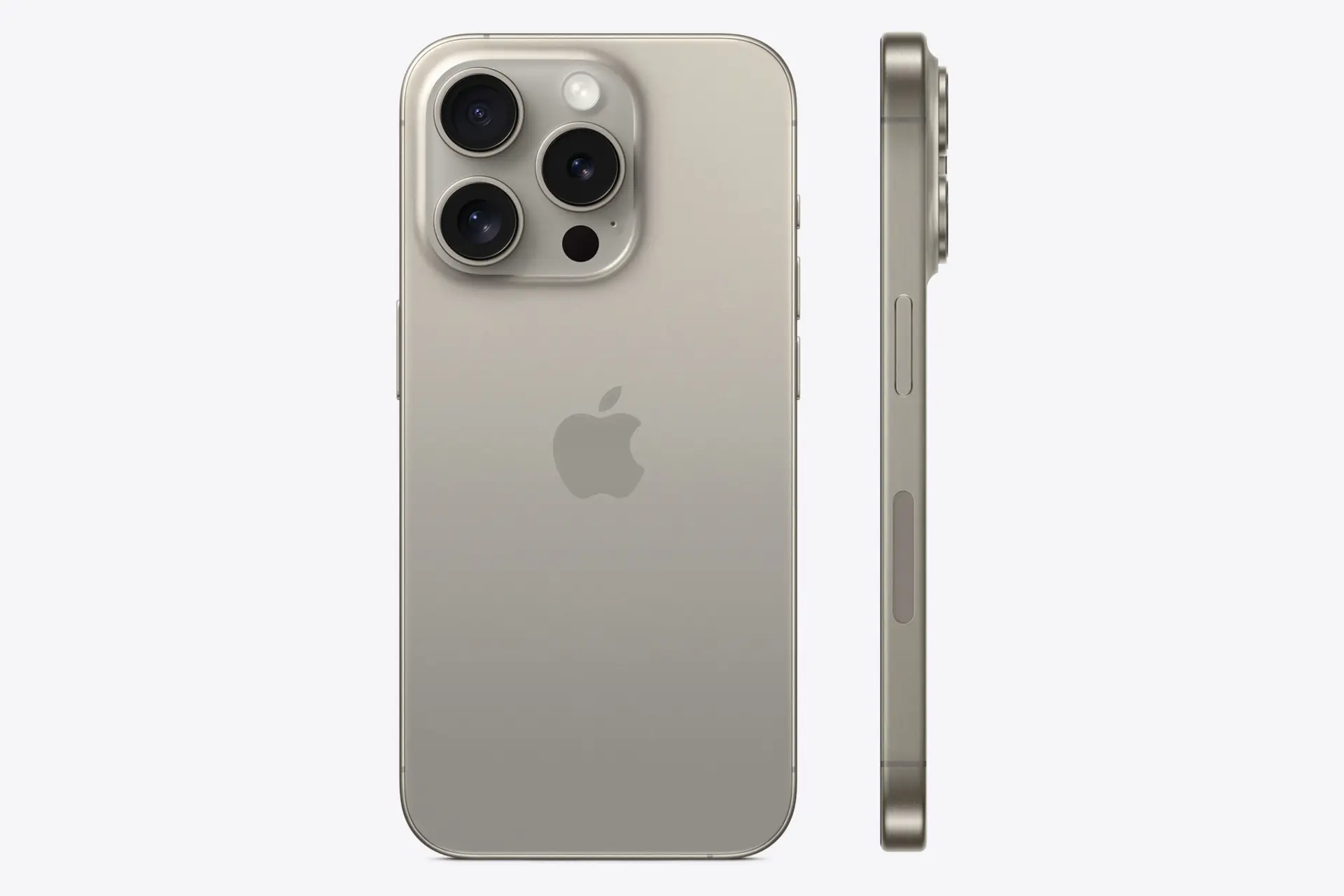 مرجع متخصصين ايران پنل پشت موبايل موبايل آيفون 15 پرو اپل / Apple iPhone 15 Pro تيتانيوم