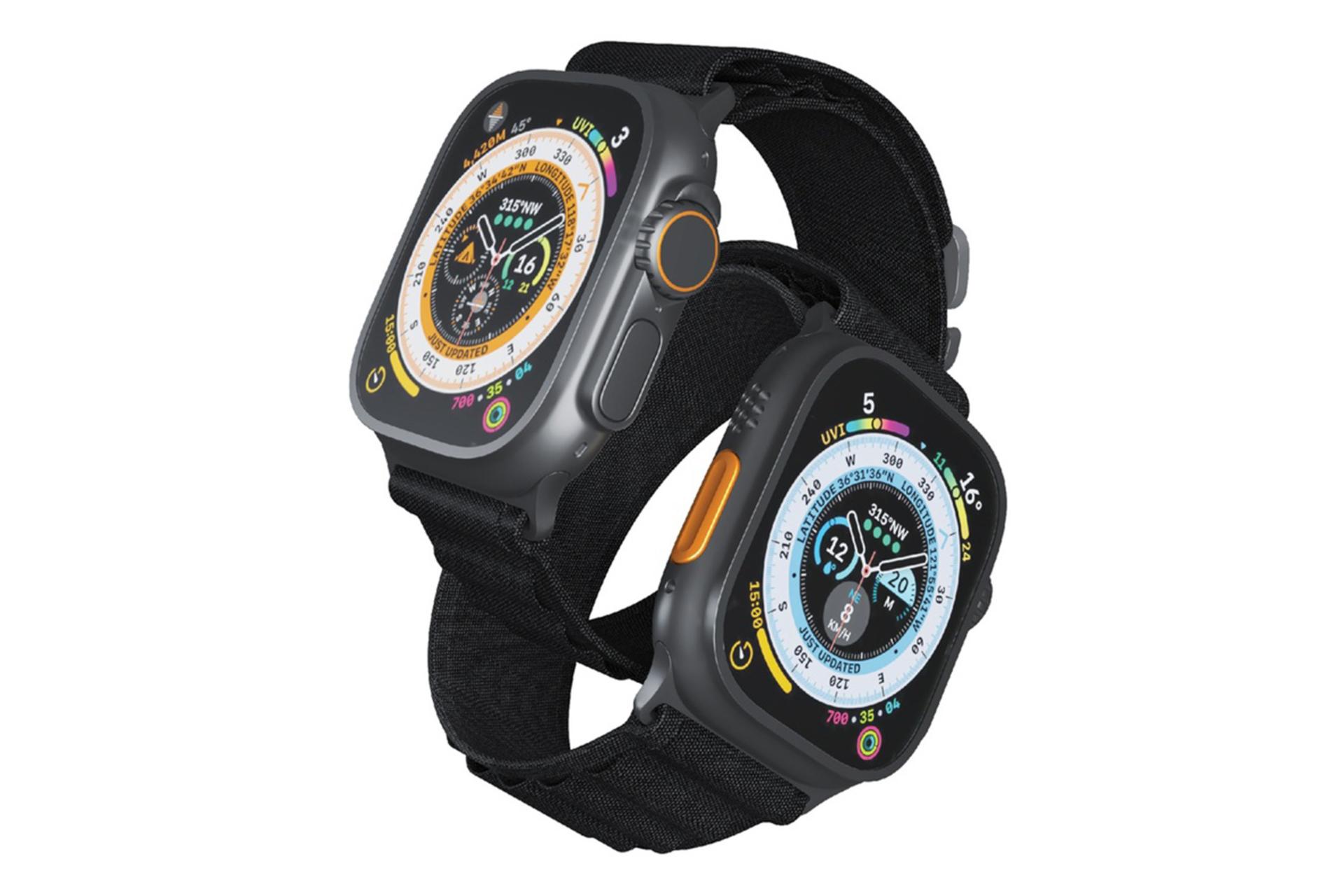 نمای کناری ساعت هوشمند پرودو Porodo Ultra Titanium