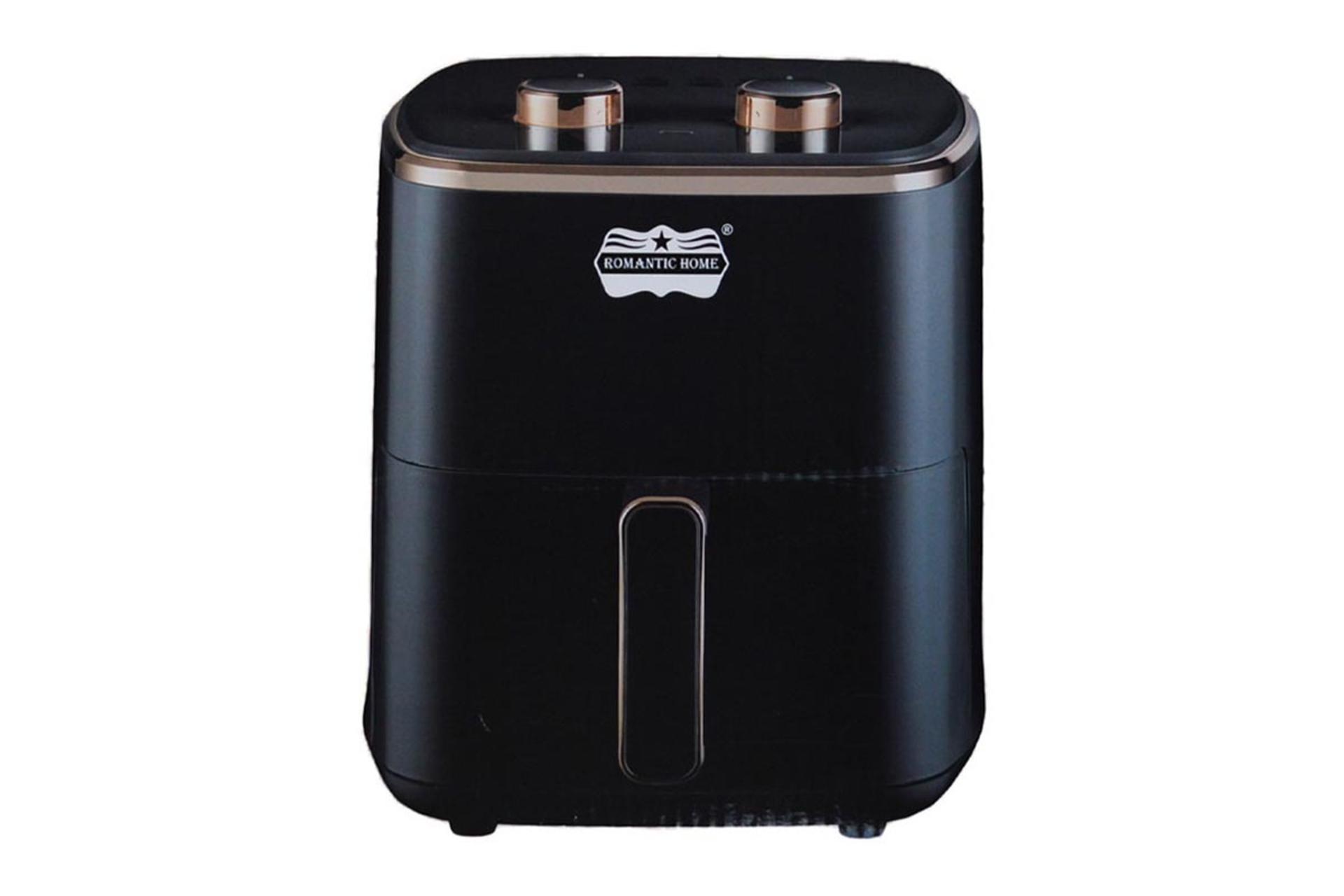 سرخ کن و هواپز رومانتیک هوم YJ803B رنگ مشکی نمای جلو