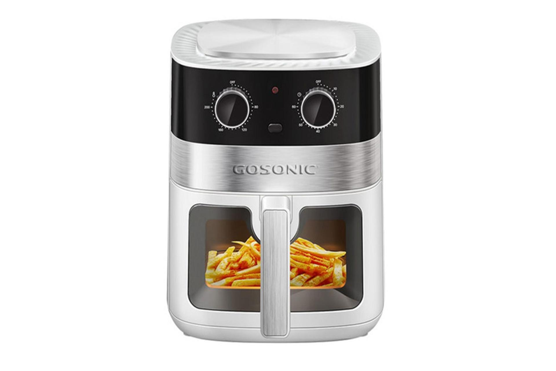 سرخ کن و هواپز گوسونیک GAF-736 رنگ سفید نمای جلو