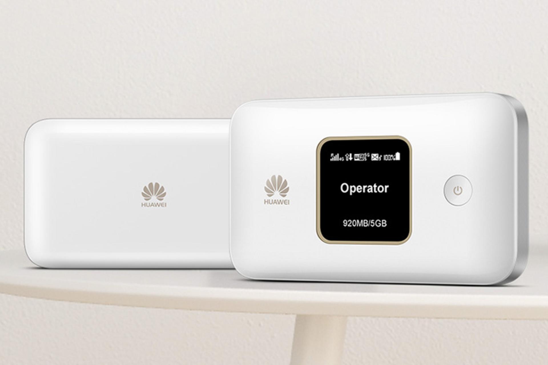 نمای کناری مودم و روتر سیم‌ کارتی هواوی Huawei E5785