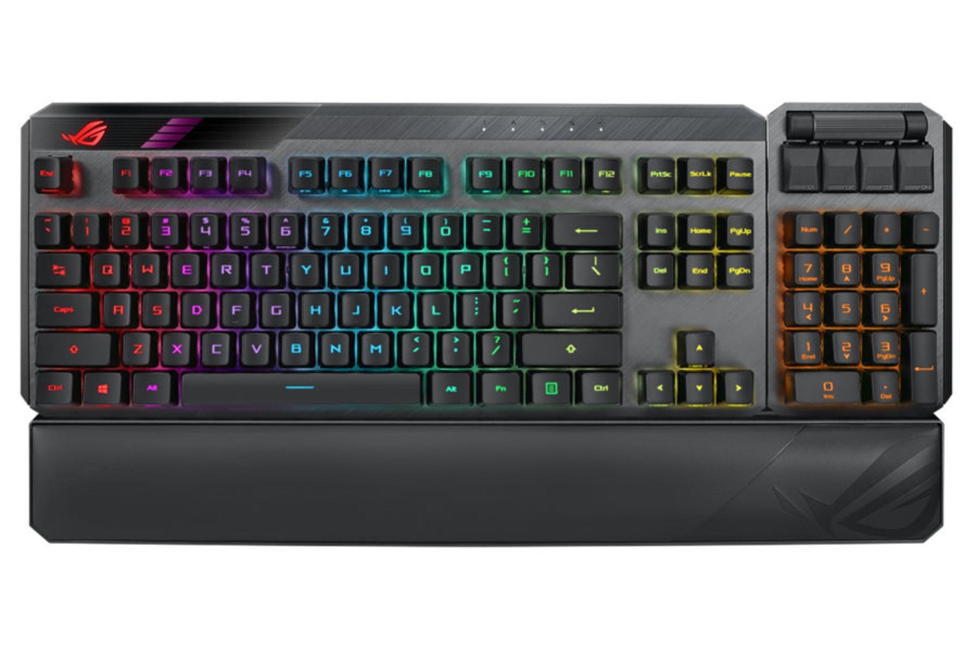 نمای روبرو کیبورد ایسوس ROG Claymore II