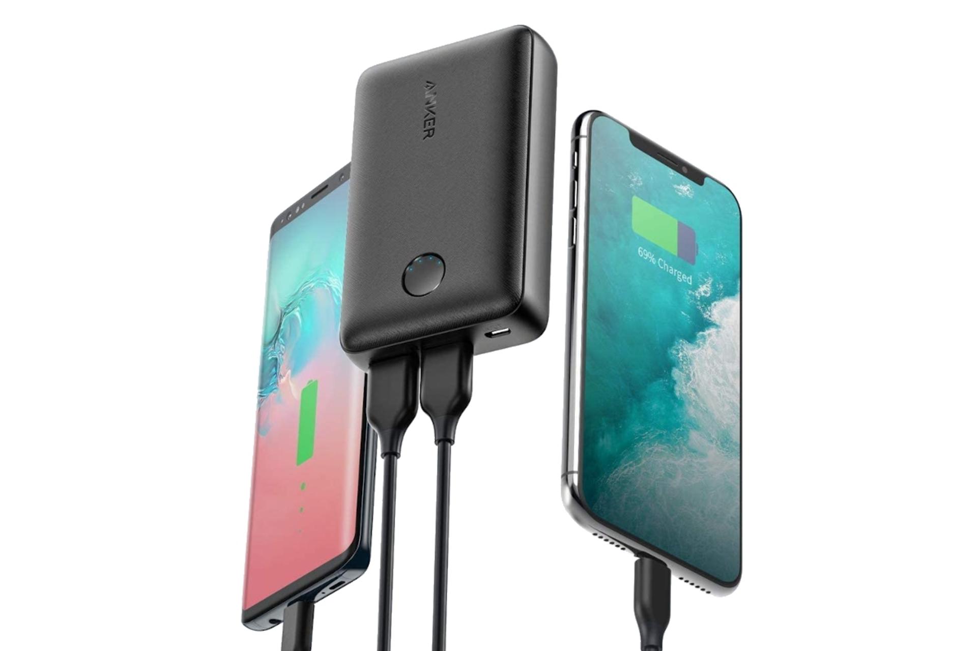 پاور بانک انکر PowerCore Select 10000 با ظرفیت 10000 میلی‌آمپر ساعت Anker PowerCore Select 10000 A