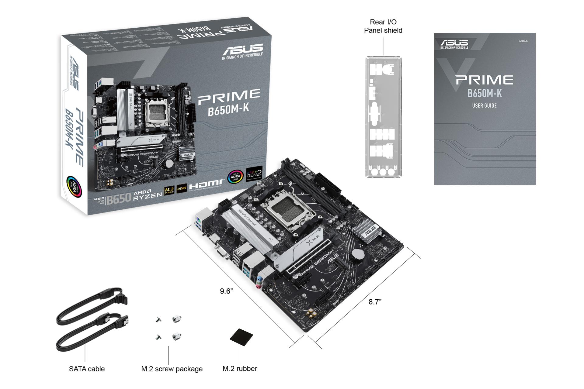 اقلام همراه مادربرد ایسوس ASUS PRIME B650M-K