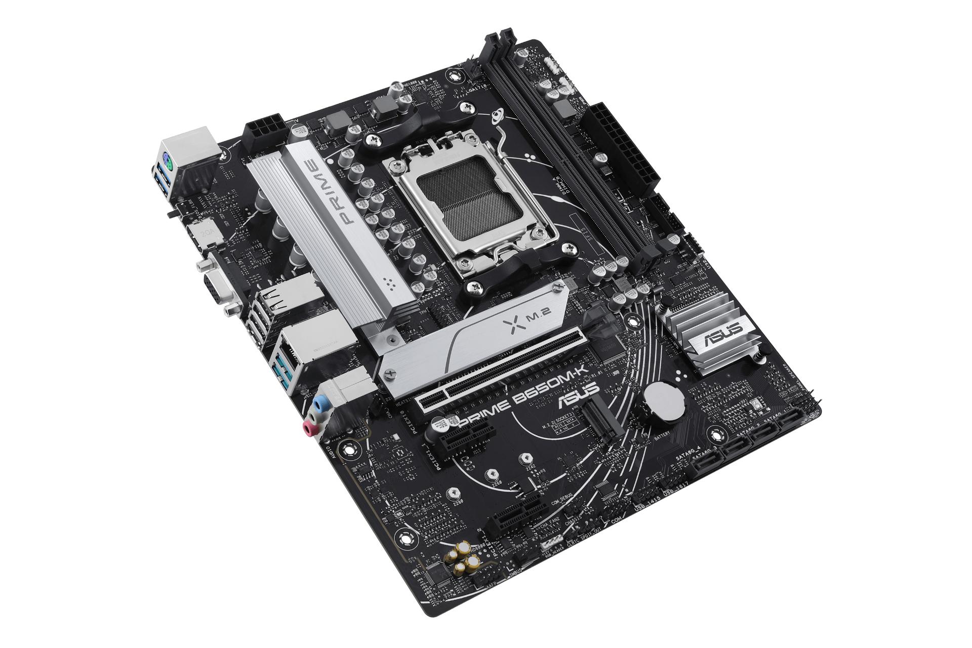 نمای کناری مادربرد ایسوس ASUS PRIME B650M-K