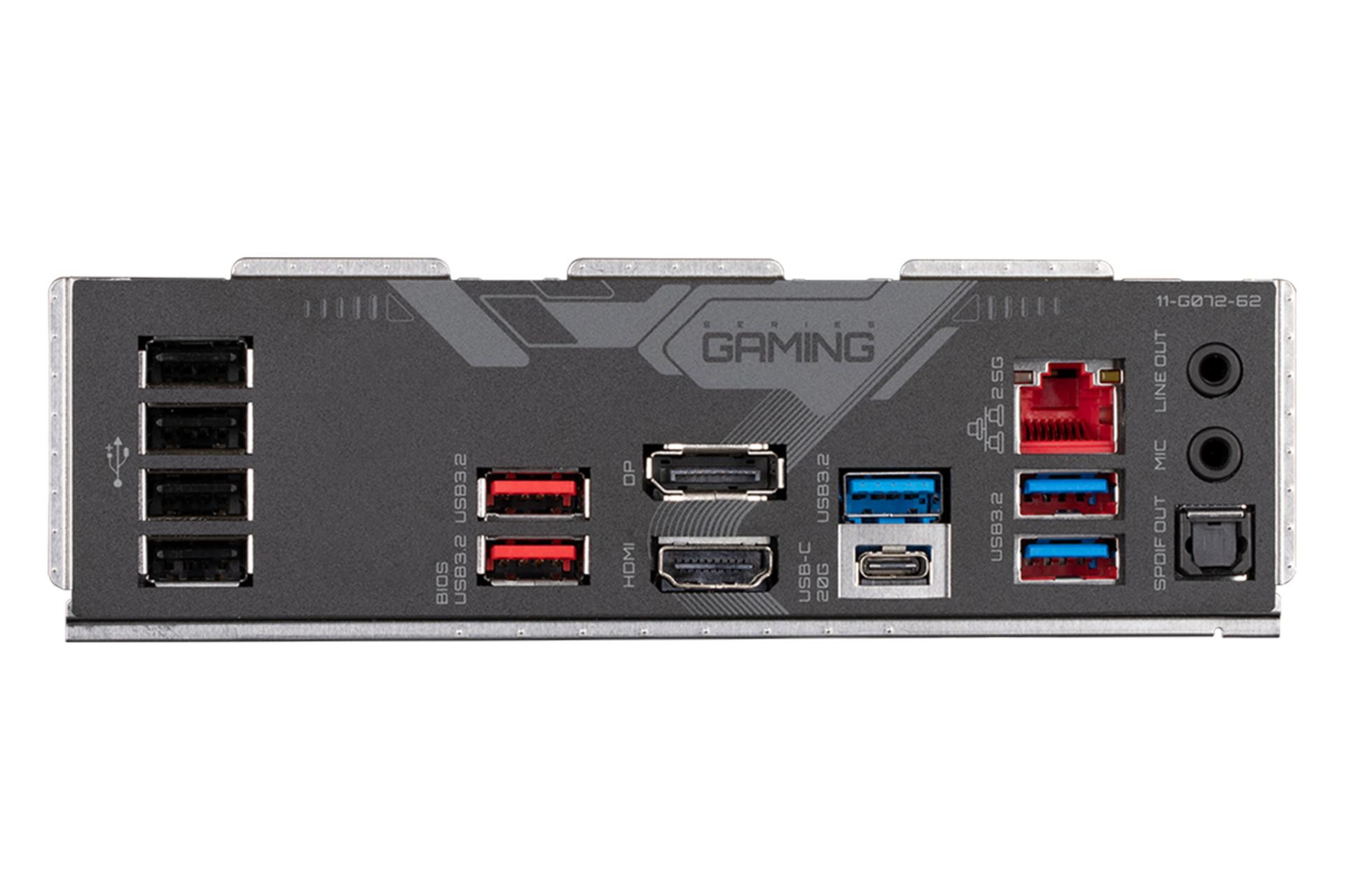 درگاه‌های مادربرد گیگابایت GIGABYTE Z790 GAMING X (rev. 1.0)