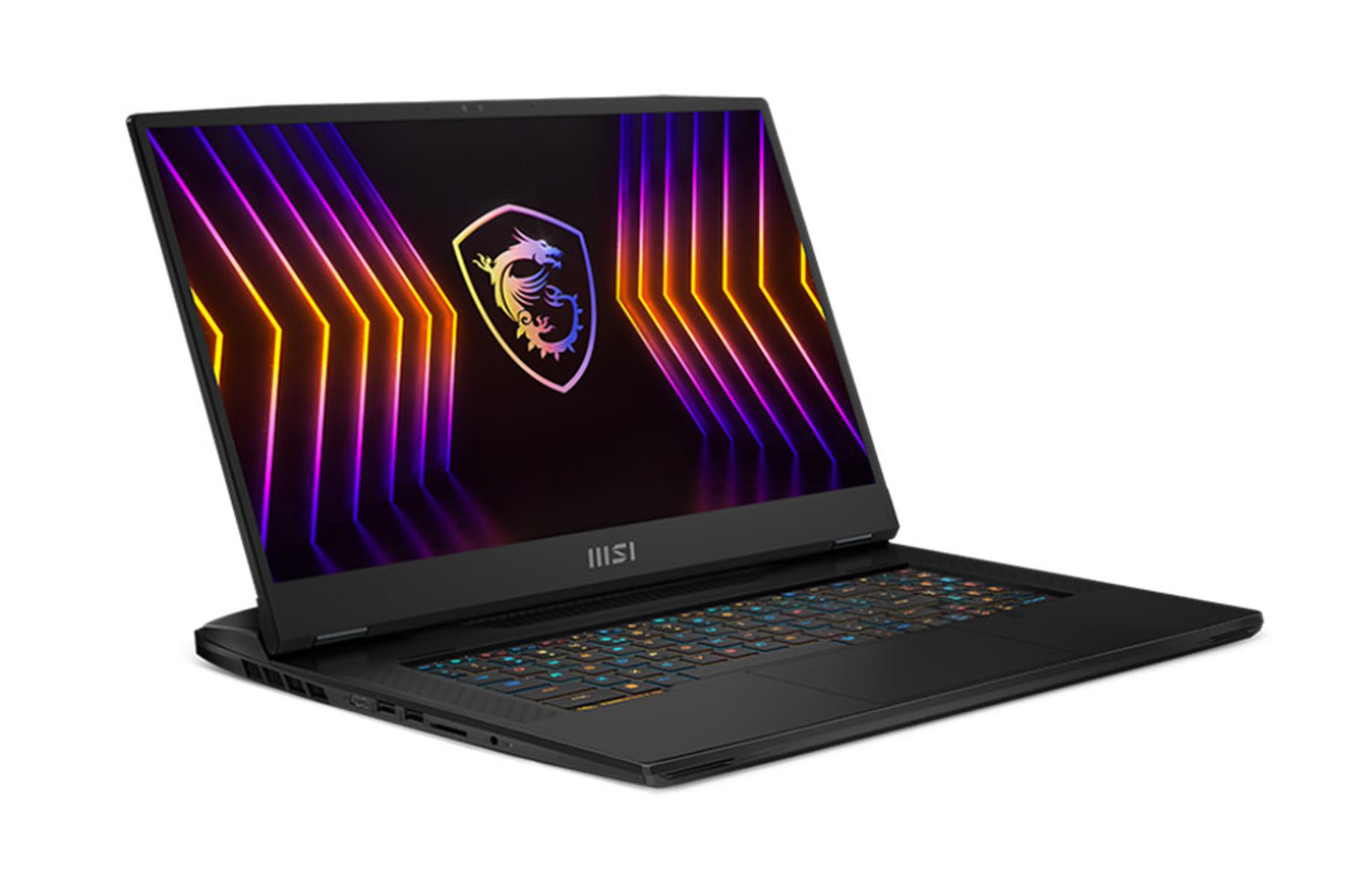لپ تاپ ام اس آی MSI Titan GT77 12UGS نمای چپ