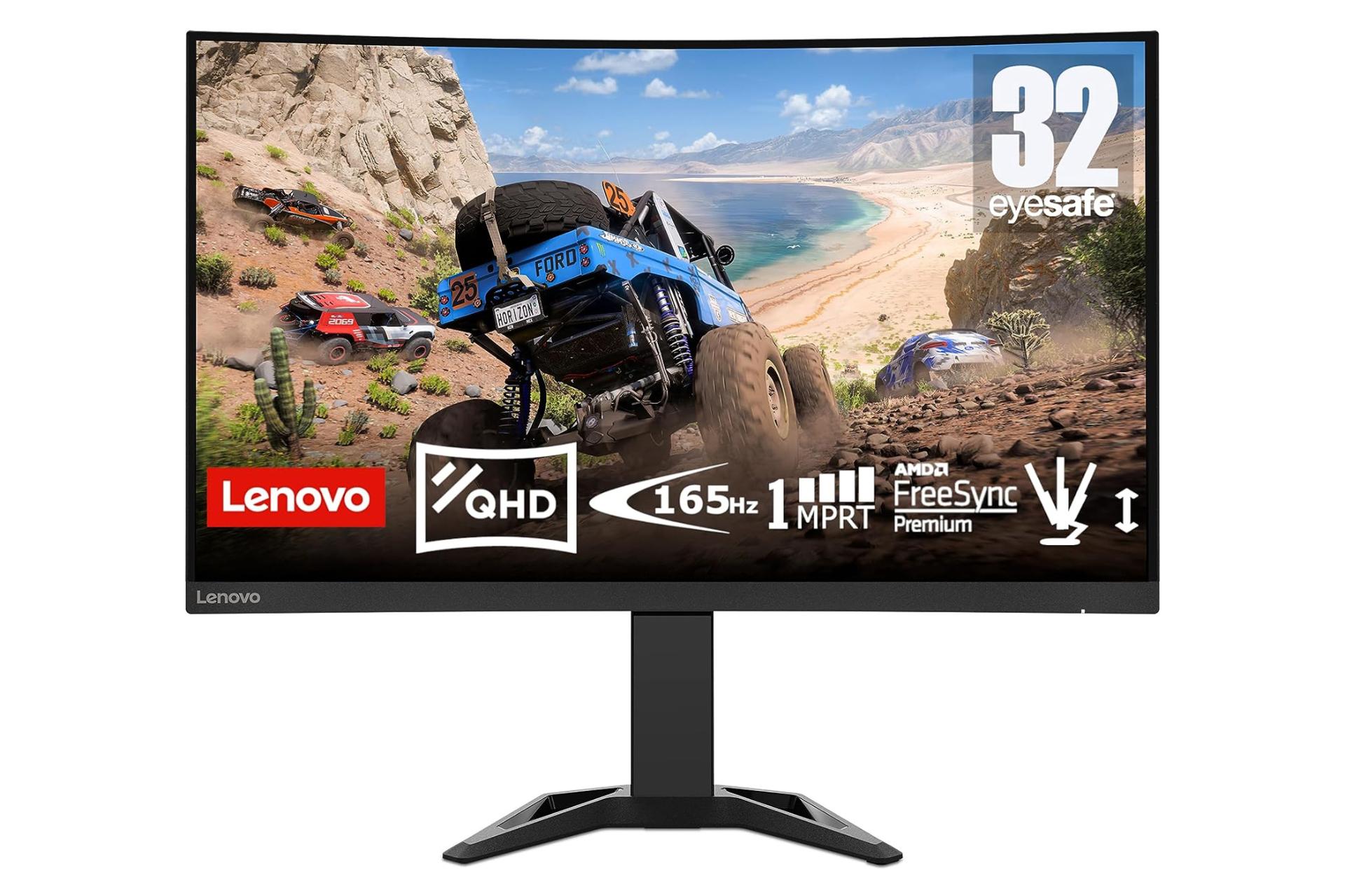 مانیتور لنوو 32 اینچ مدل G32qc-30 نمای جلو