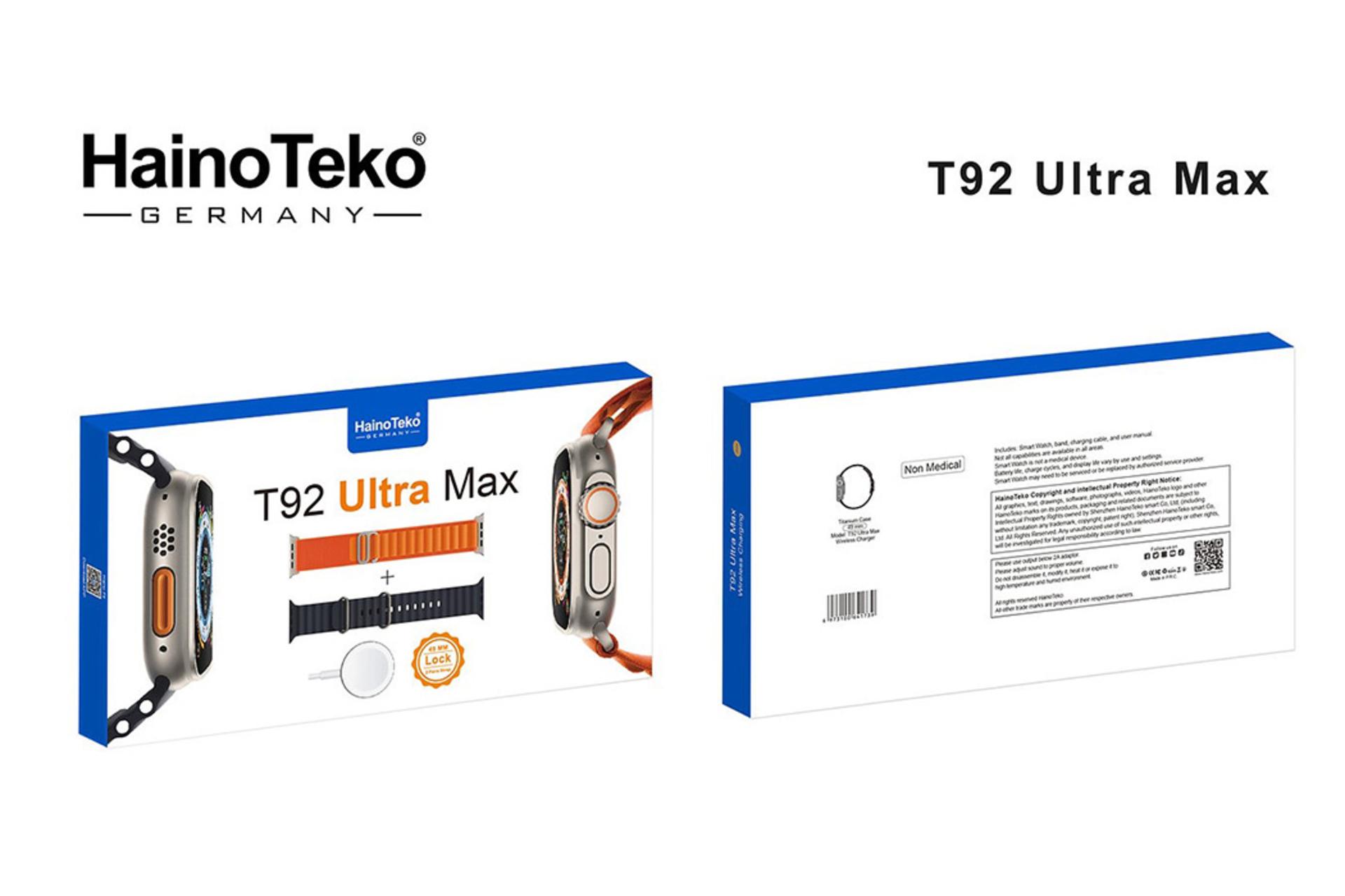 جعبه ساعت هوشمند هاینو تکو Haino Teko T92 Ultra Max