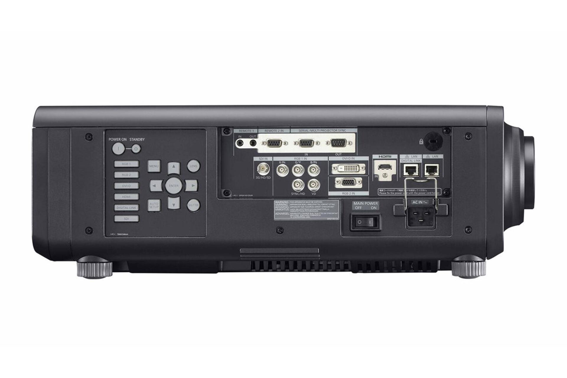 ویدیو پروژکتور پاناسونیک Panasonic PT-RZ890 نمای درگاه ها