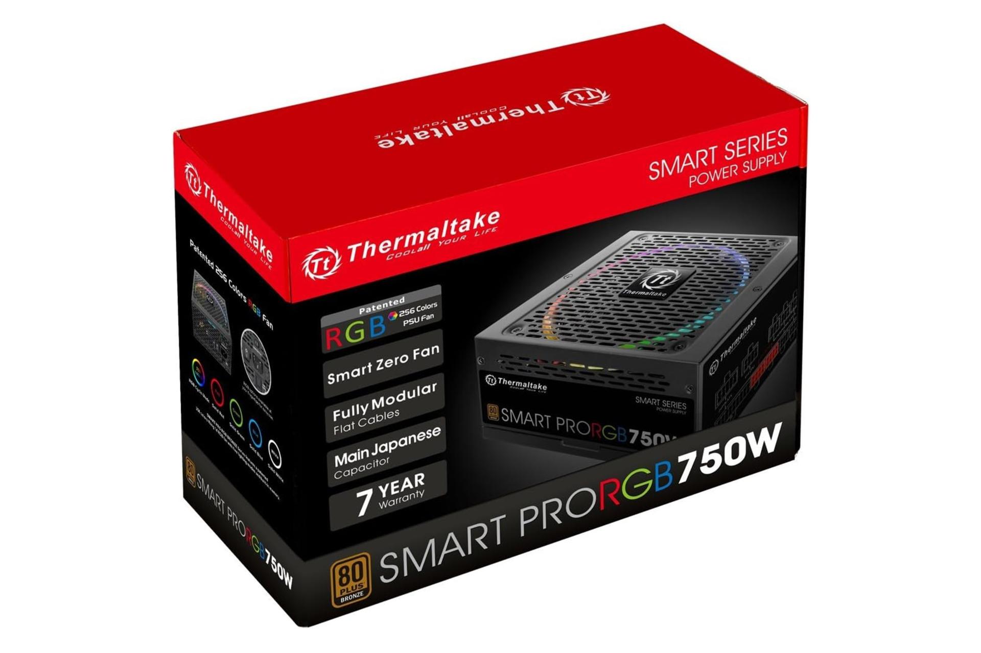 جعبه پاور کامپیوتر ترمالتیک Smart Pro RGB 750W Bronze با توان 750 وات