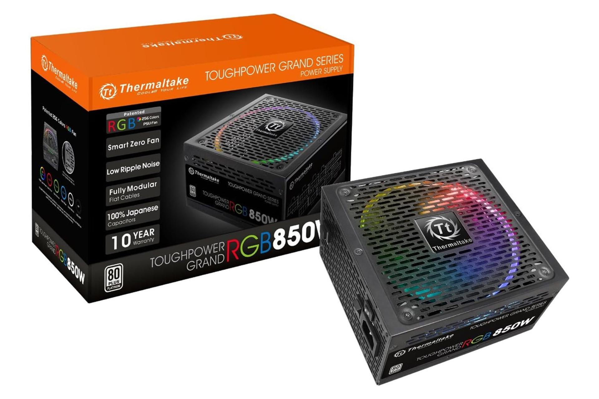 جعبه پاور کامپیوتر ترمالتیک Toughpower Grand RGB با توان 850 وات