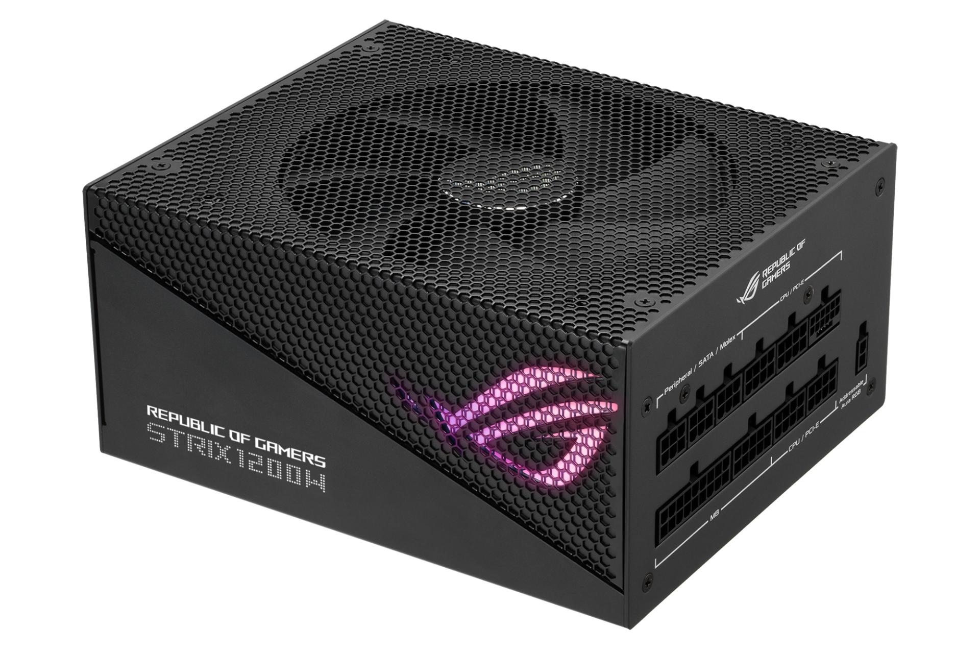 ابعاد پاور کامپیوتر ایسوس ROG STRIX 1200W Gold Aura Edition با توان 1200 وات