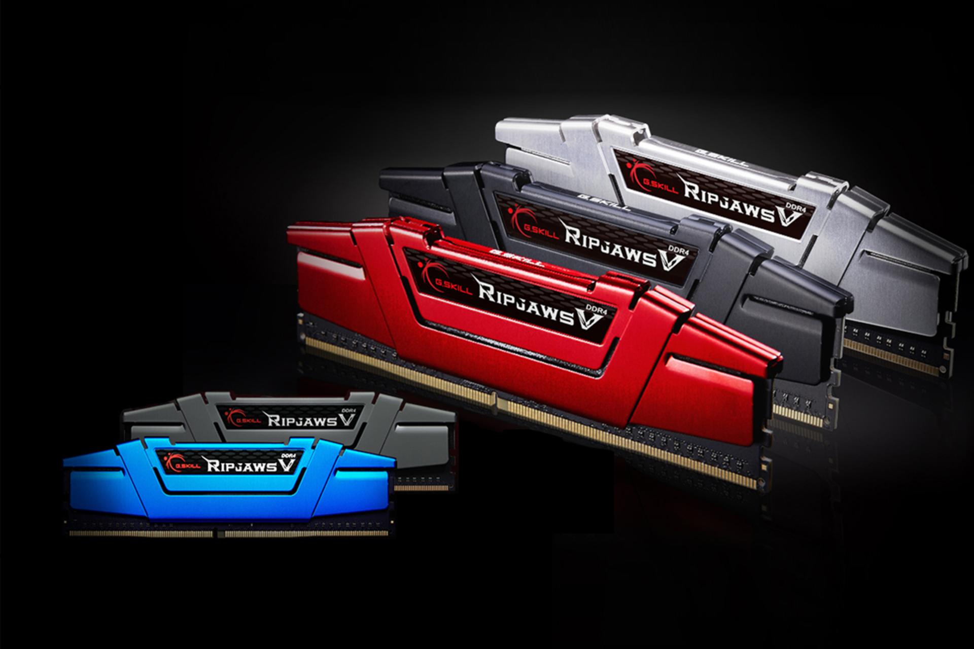 نمای جلو رم جی اسکیل Ripjaws V ظرفیت 16 گیگابایت (2x8) از نوع DDR4-3200