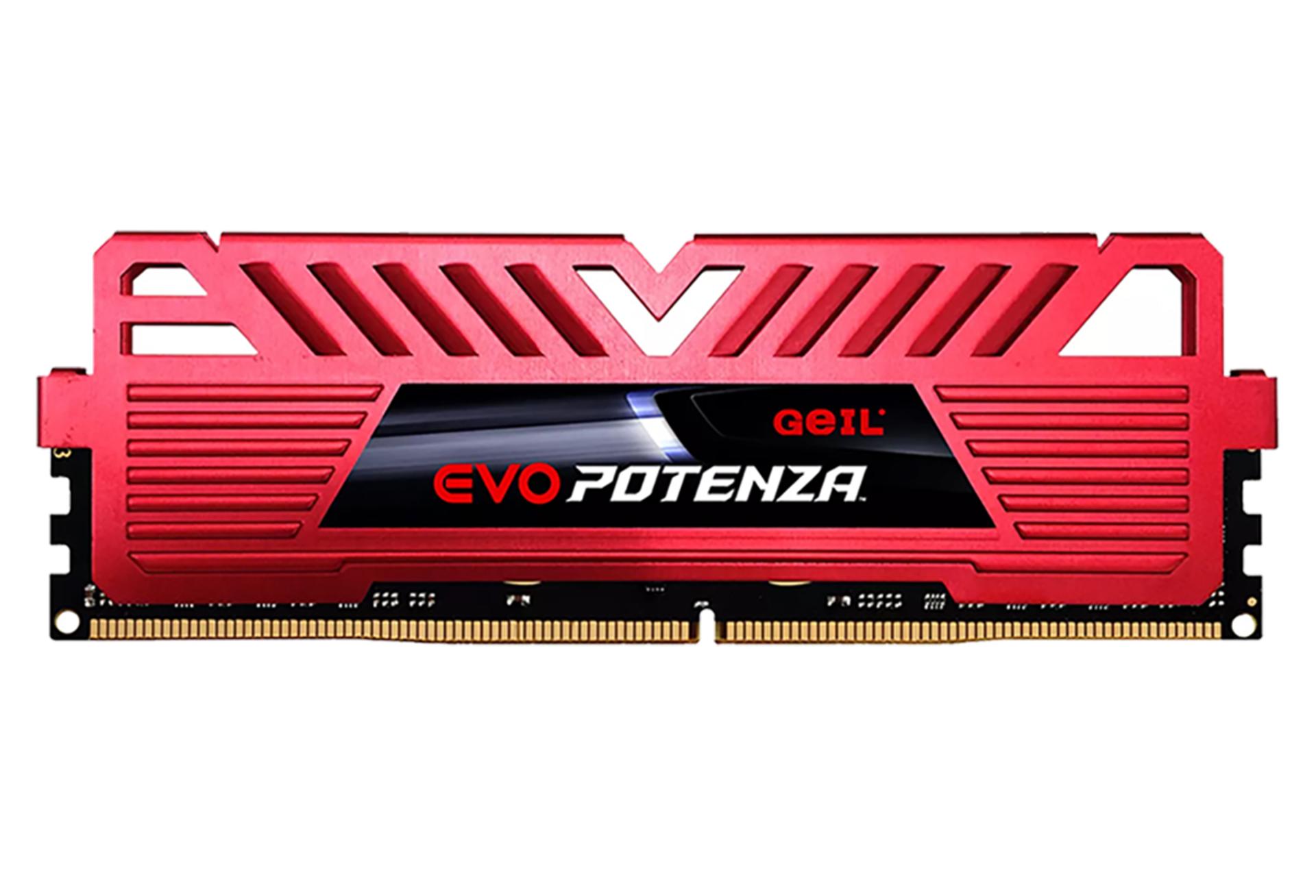 رم رنگ قرمز گیل  EVO Potenza ظرفیت 8 گیگابایت از نوع DDR4-3200