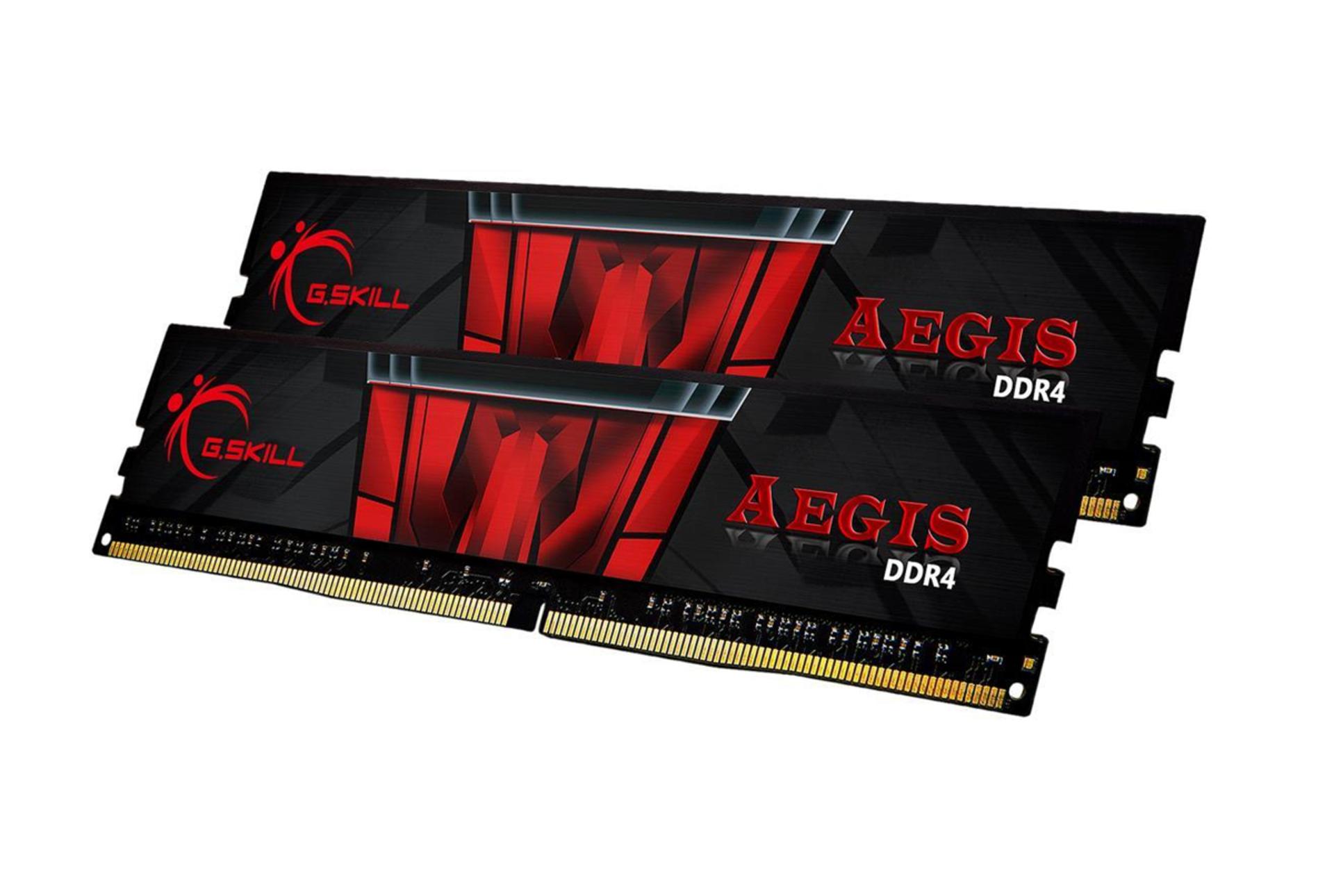 نمای کنار رم جی اسکیل Aegis ظرفیت 16 گیگابایت (2x8) از نوع DDR4-3200