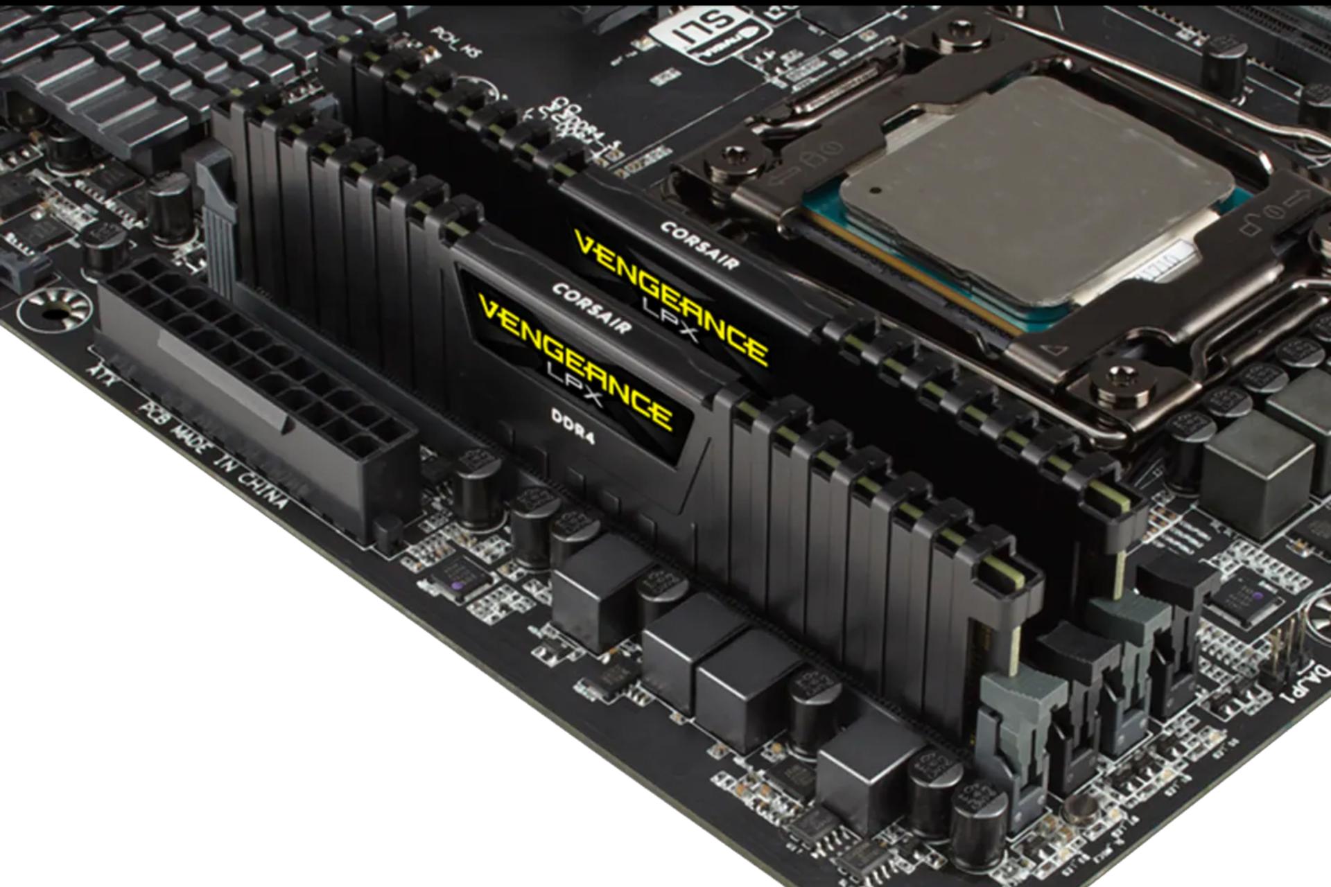 مرجع متخصصين ايران نماي بالا رم كورسير VENGEANCE LPX ظرفيت 16 گيگابايت (2x8) از نوع DDR4-3200