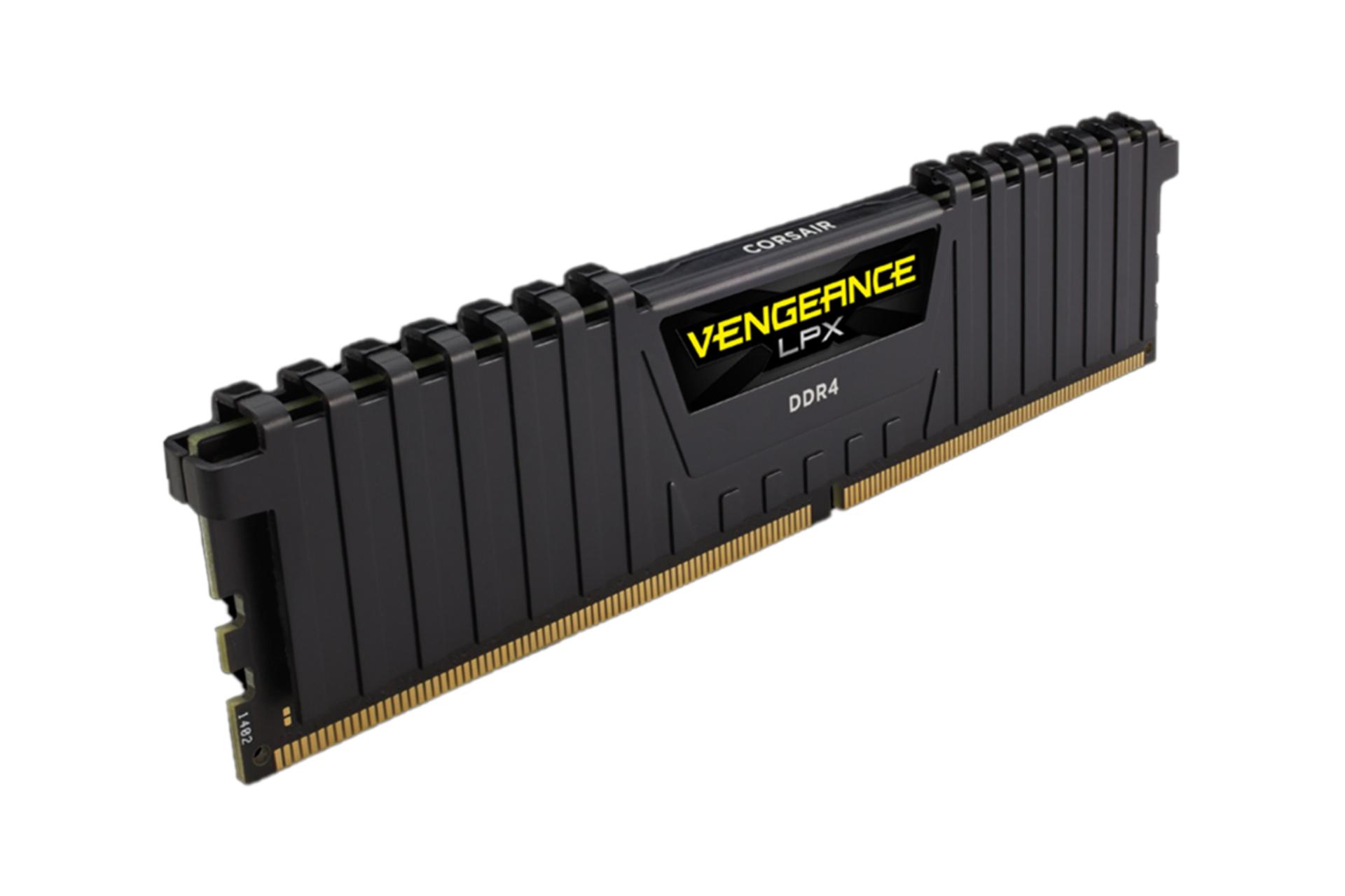 نمای کنار رم کورسیر VENGEANCE LPX ظرفیت 8 گیگابایت از نوع DDR4-3200