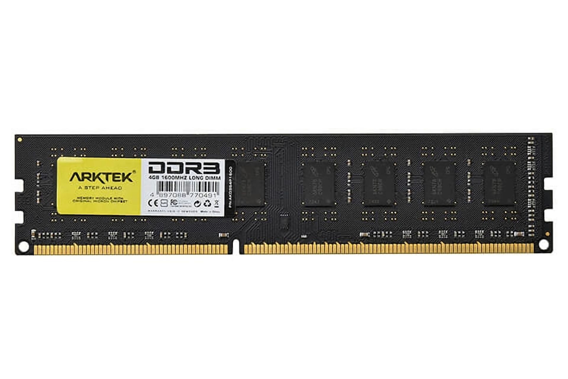 رم آرکتک UDIMM ظرفیت 4 گیگابایت از نوع DDR3-1600