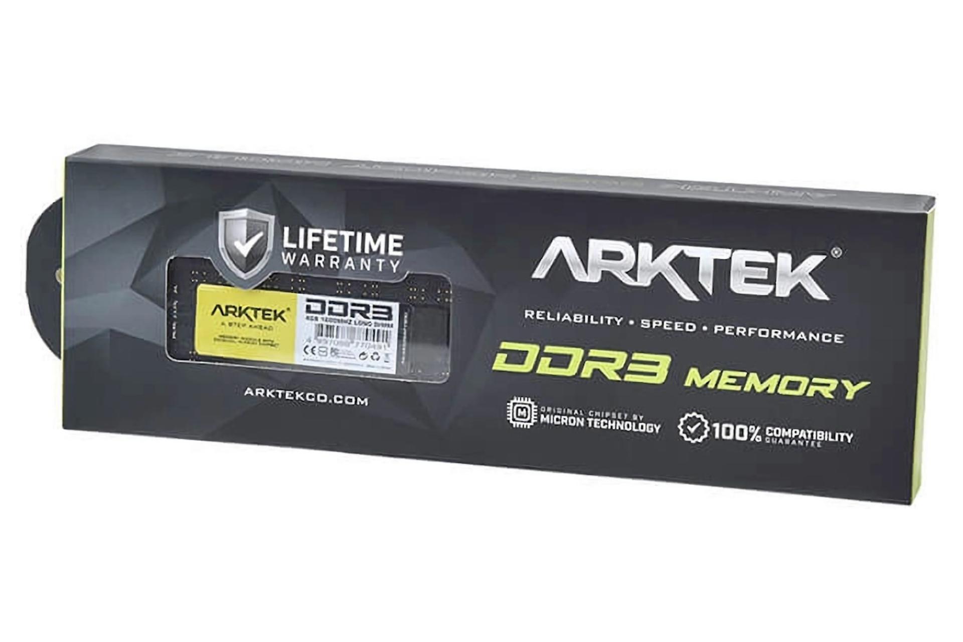 جعبه رم آرکتک UDIMM ظرفیت 4 گیگابایت از نوع DDR3-1600