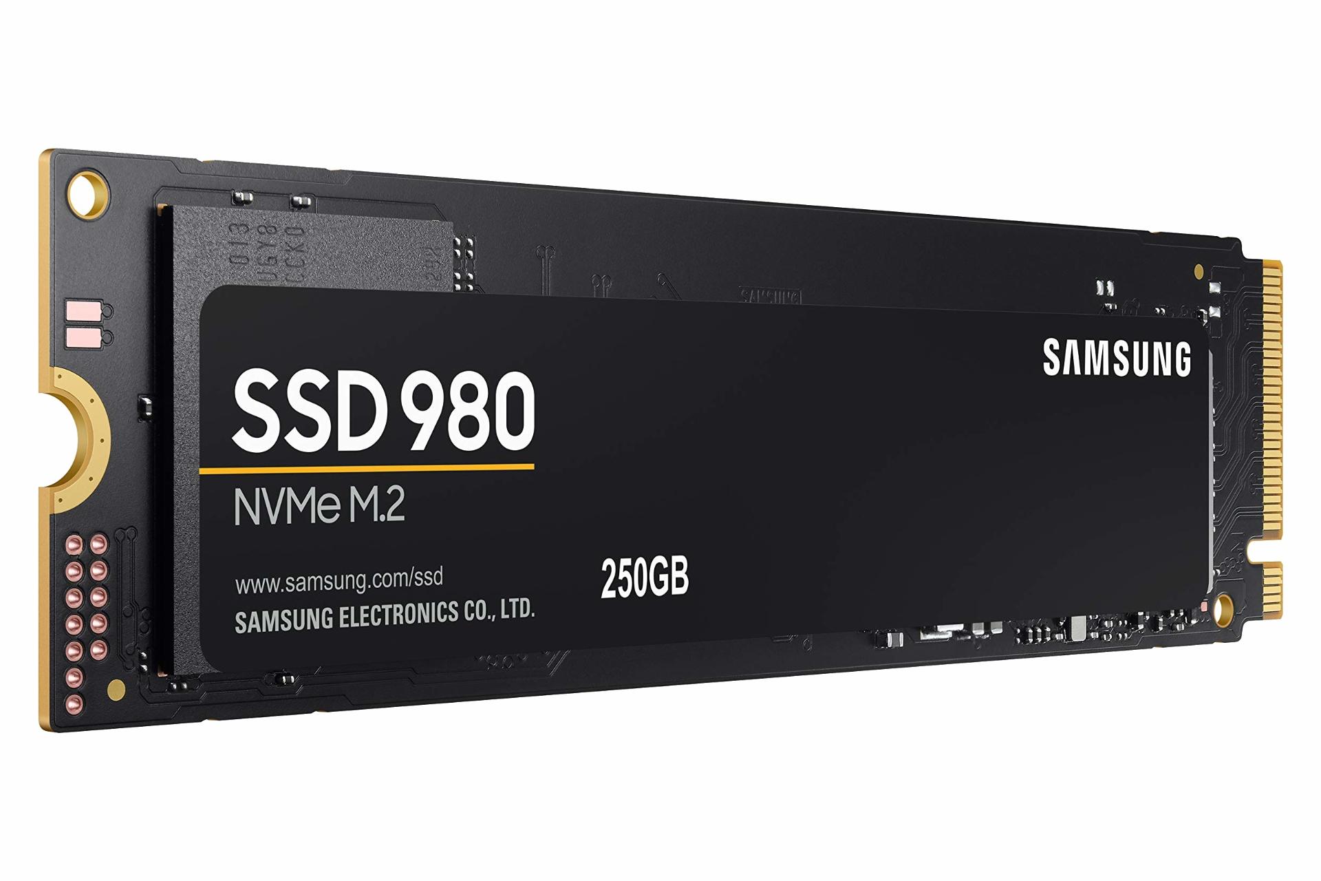 نمای چپ SSD سامسونگ Samsung 980 NVMe M.2 250GB ظرفیت 250 گیگابایت