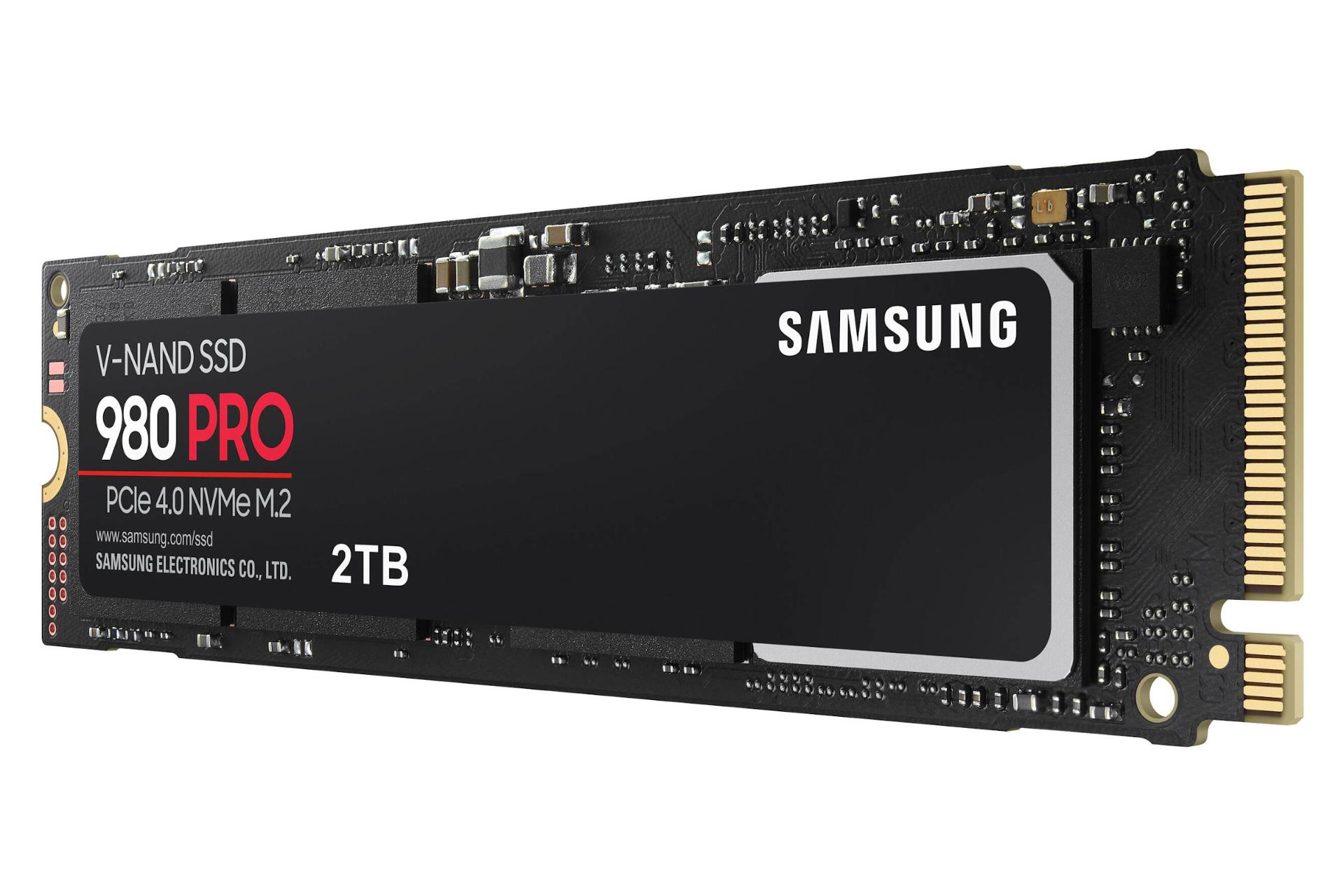 نمای راست SSD سامسونگ 980 پرو Samsung 980 Pro NVMe M.2 2TB ظرفیت 2 ترابایت