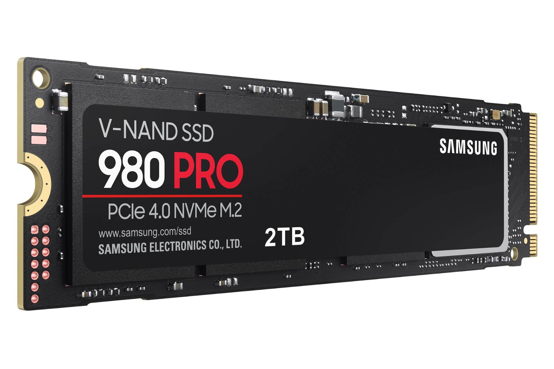 نمای چپ SSD سامسونگ 980 پرو Samsung 980 Pro NVMe M.2 2TB ظرفیت 2 ترابایت