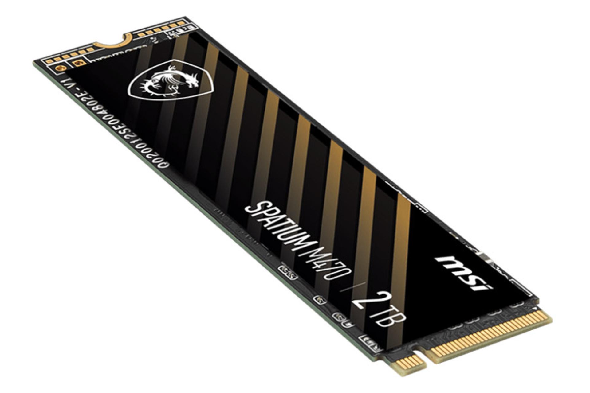 نمای جانبی SSD ام اس آی SPATIUM M470 NVMe M.2 ظرفیت 2 ترابایت