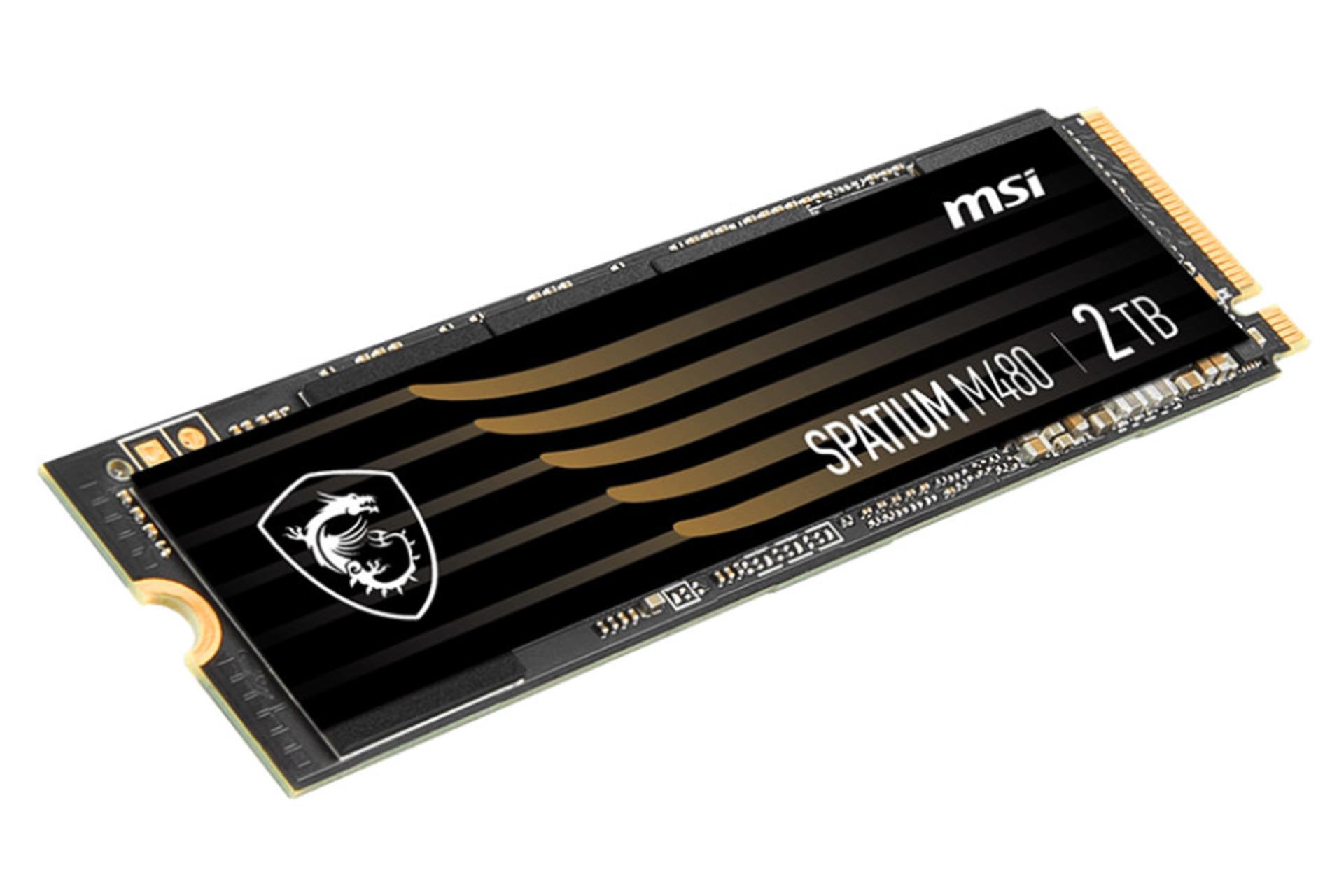نمای چپ SSD ام اس آی SPATIUM M480 NVMe M.2 ظرفیت 2 ترابایت