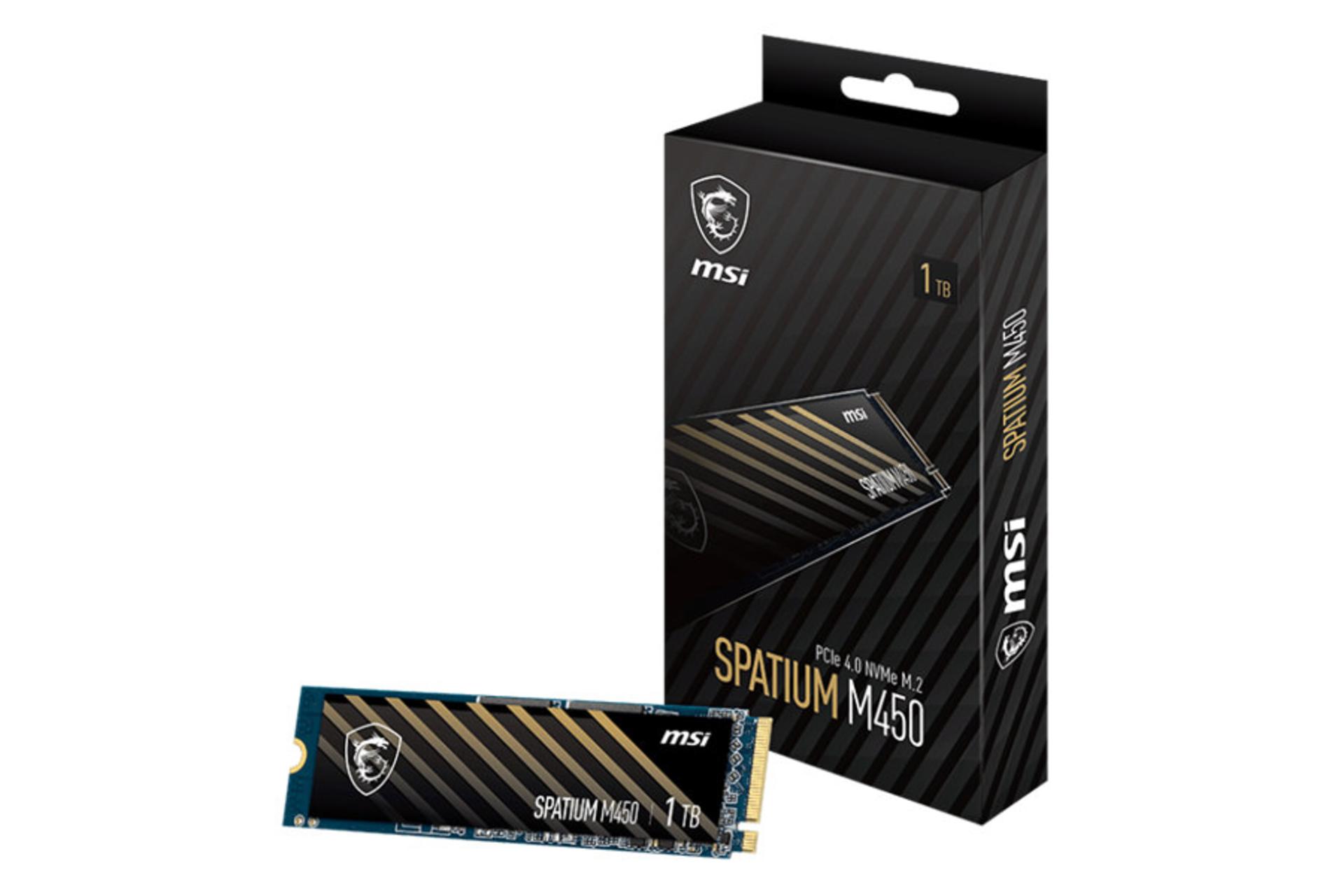 SSD ام اس آی SPATIUM M450 NVMe M.2 ظرفیت 1 ترابایت همراه جعبه