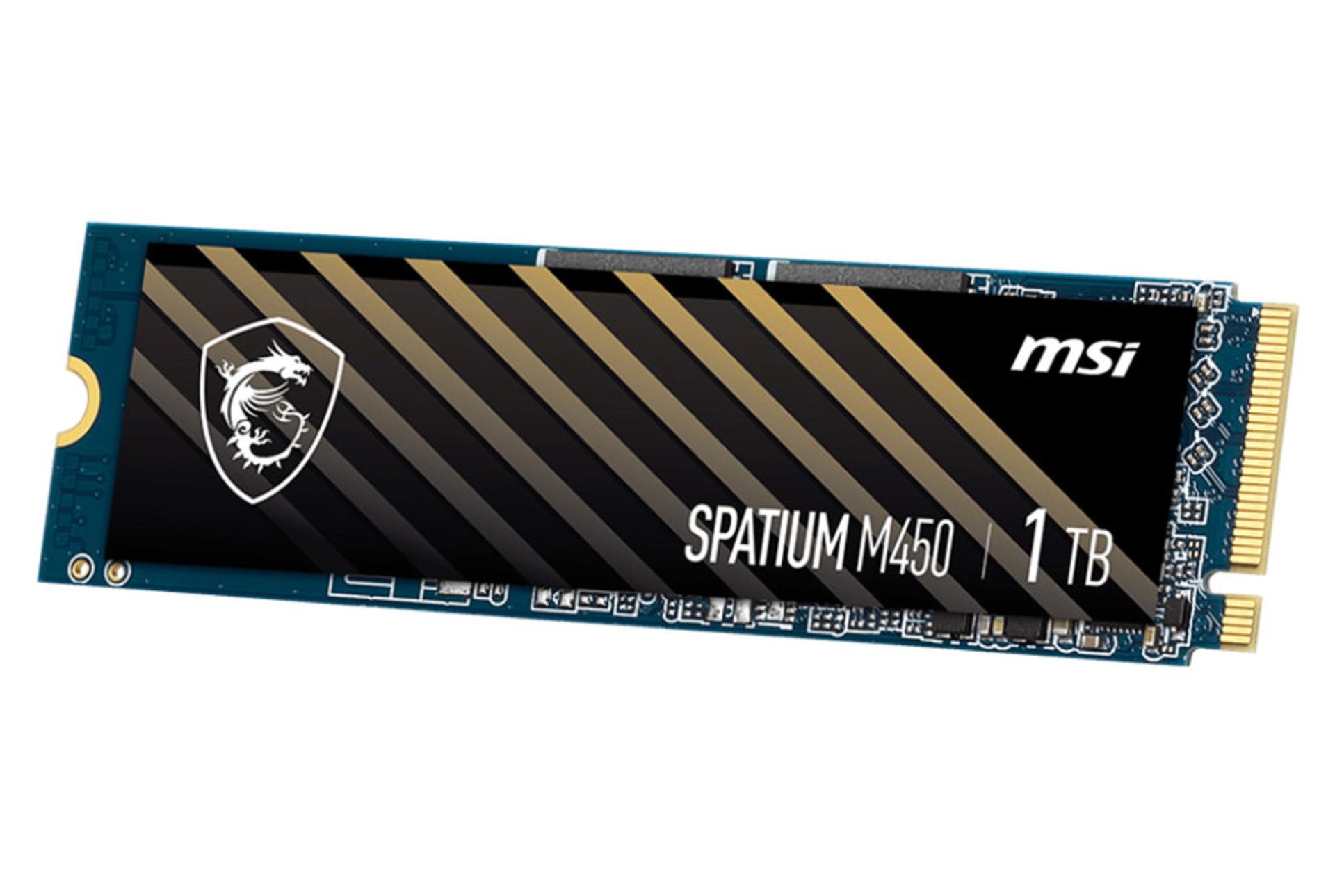 نمای راست SSD ام اس آی SPATIUM M450 NVMe M.2 ظرفیت 1 ترابایت