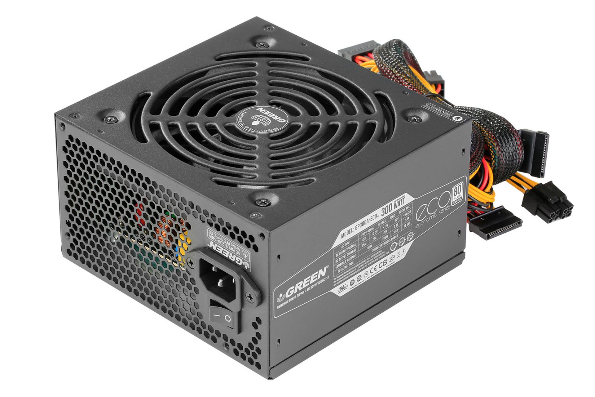 پاور کامپیوتر گرین GP300A-ECO Rev3.1 با توان 300 وات
