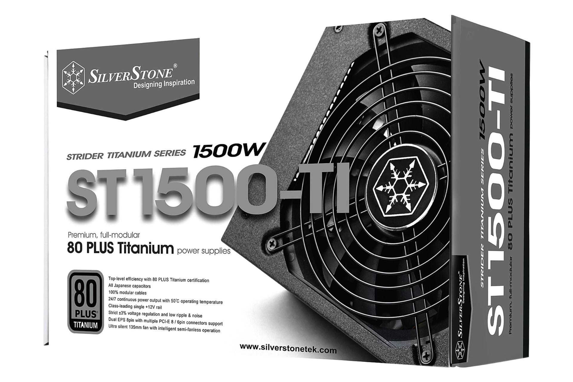 جعبه پاور کامپیوتر سیلور استون ST1500-TI با توان 1500 وات