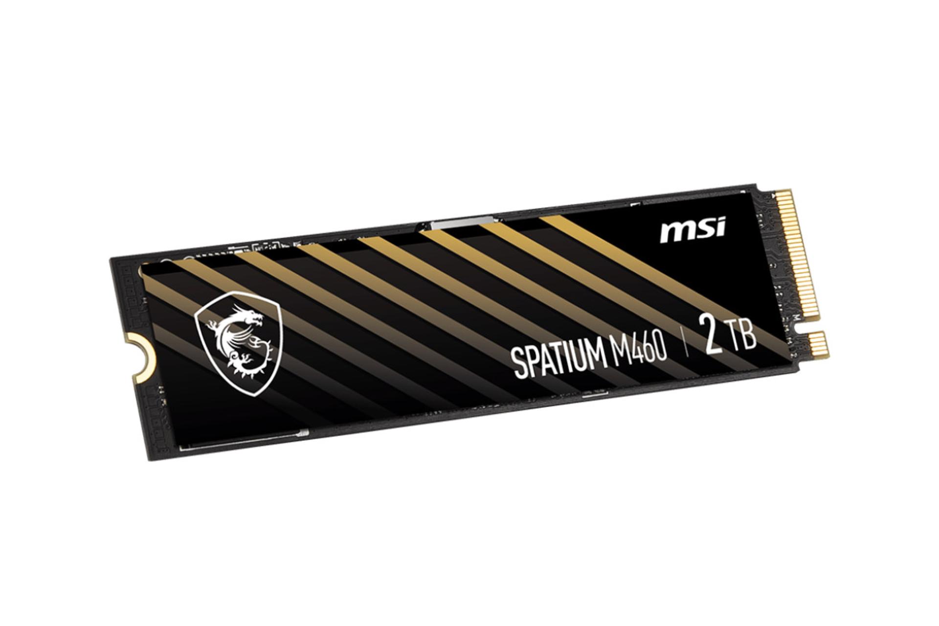 نیمرخ چپ SSD ام اس آی SPATIUM M460 NVMe M.2 ظرفیت 2 ترابایت