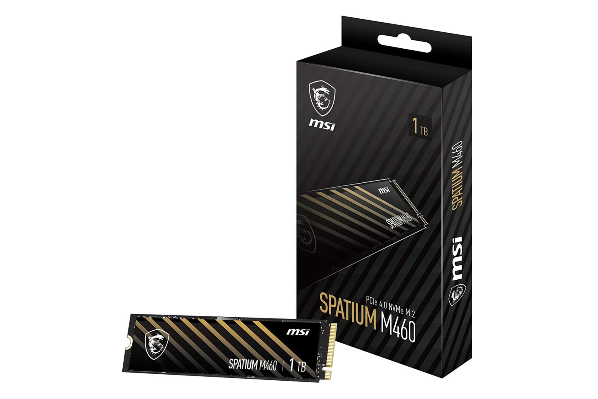 SSD ام اس آی SPATIUM M460 NVMe M.2 ظرفیت 1 ترابایت همراه جعبه