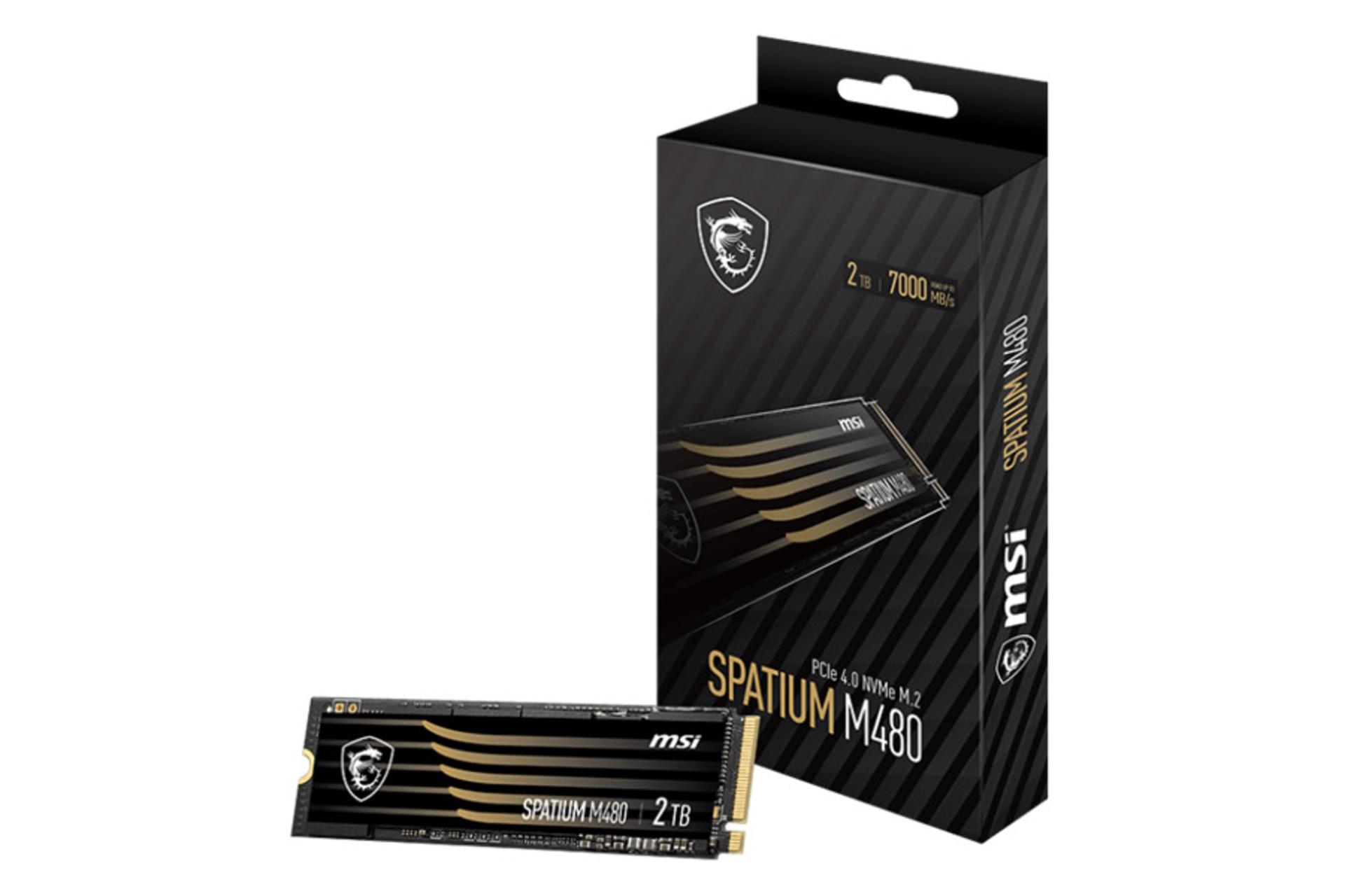 SSD ام اس آی SPATIUM M480 NVMe M.2 ظرفیت 2 ترابایت همراه جعبه